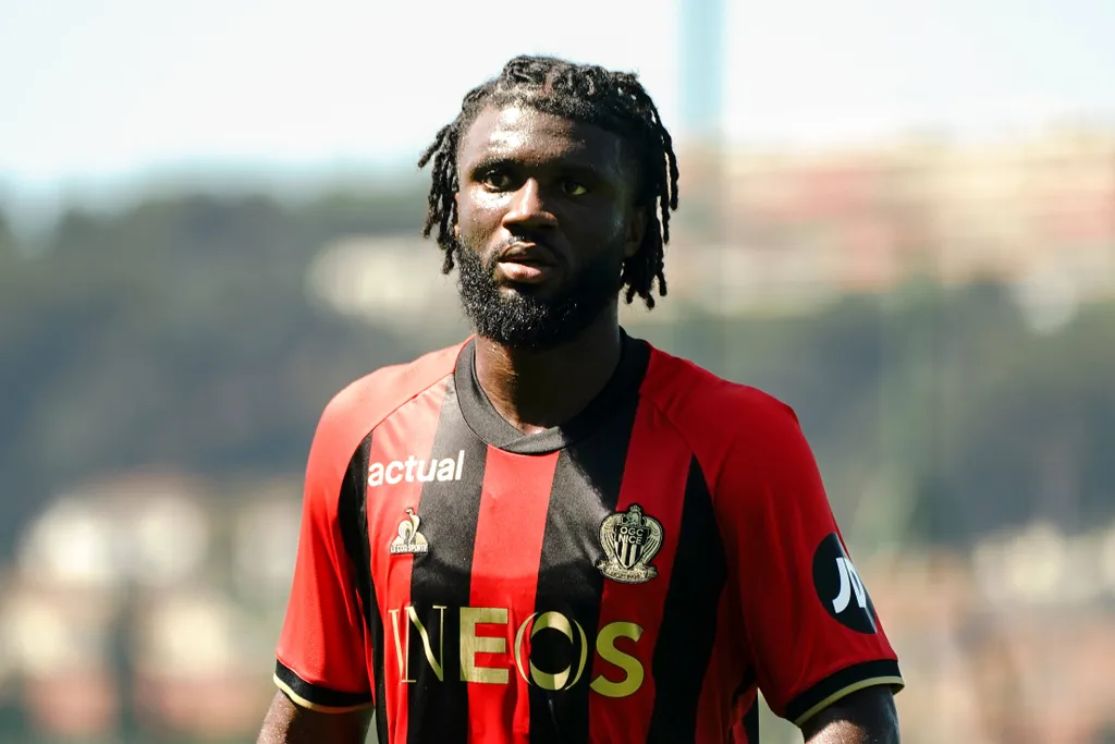 Nigeria and OGC Nice forward Terem Moffi.