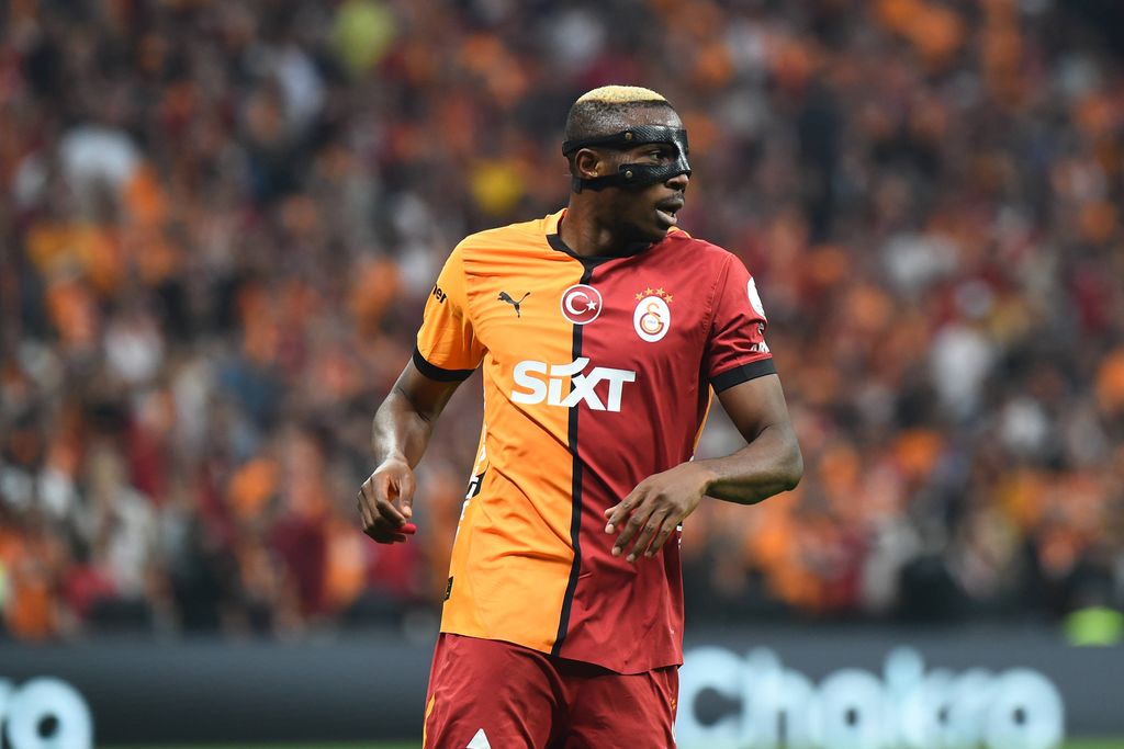 Victor Osimhen of Galatasaray during the Turkish Super League match between Galatasaray and Kayserispor