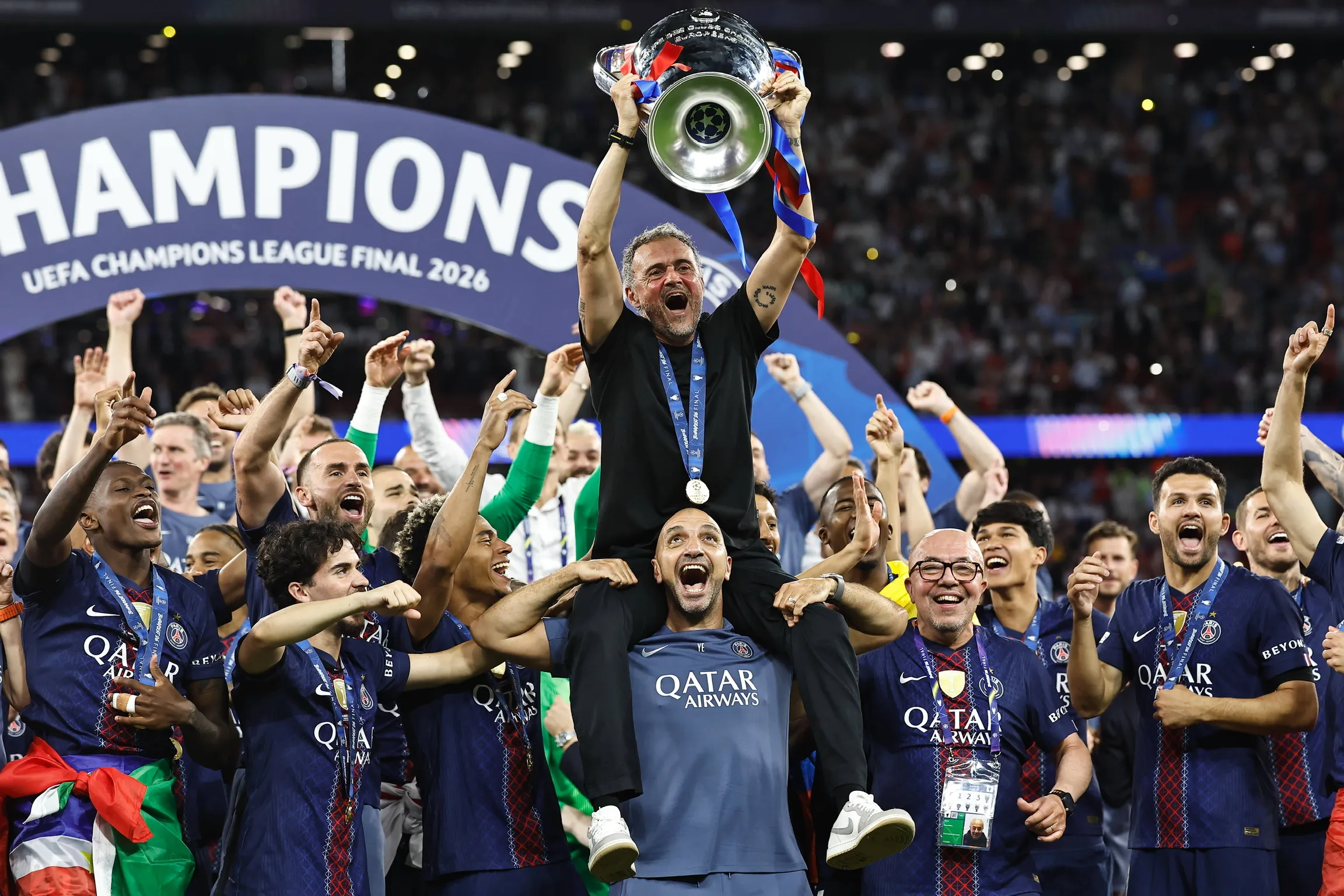 Luis Enrique celebrate