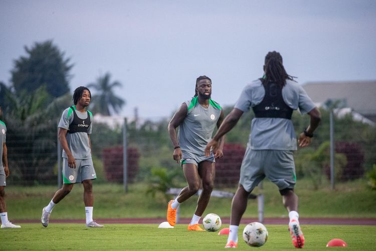 Super Eagles in training
