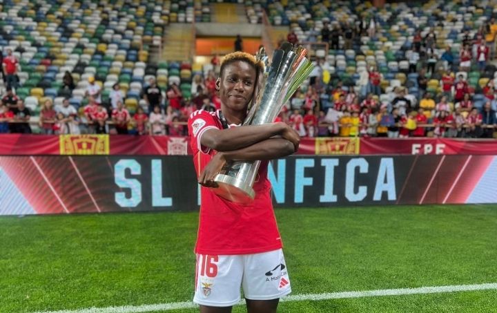 Nigeria’s no-nonsense queen lifts eighth title with Benfica after shootout win over Sporting CP