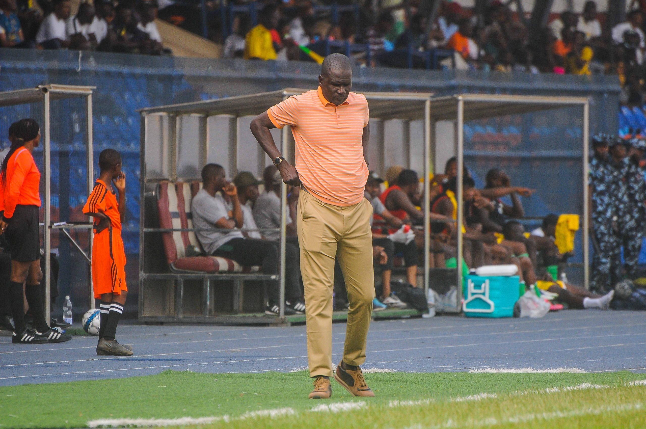 Coach Aliyu Zubairu during the NPFL match between Kwara United and Gombe United at Lekan Salami Sports Complex, Adamasingba on January 15th, 2023 in Ibadan, Nigeria