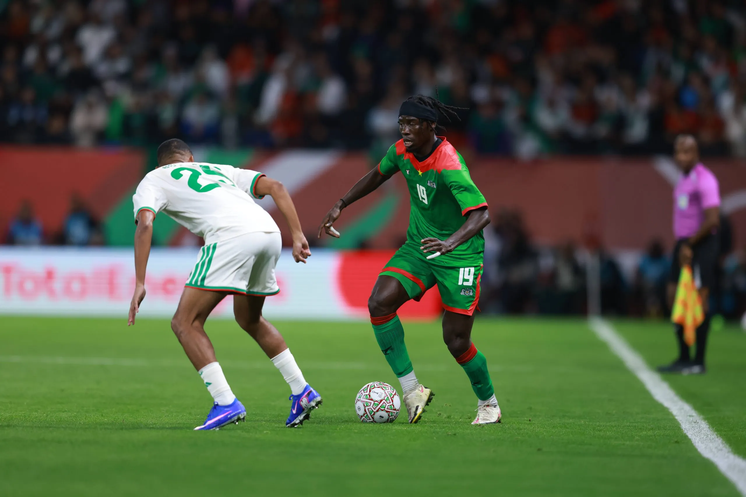 Georgi Minoungou of Burkina Faso national team during the Africa Cup of Nations 2025 match of group E between Algeria national team and Burkina Faso national team 