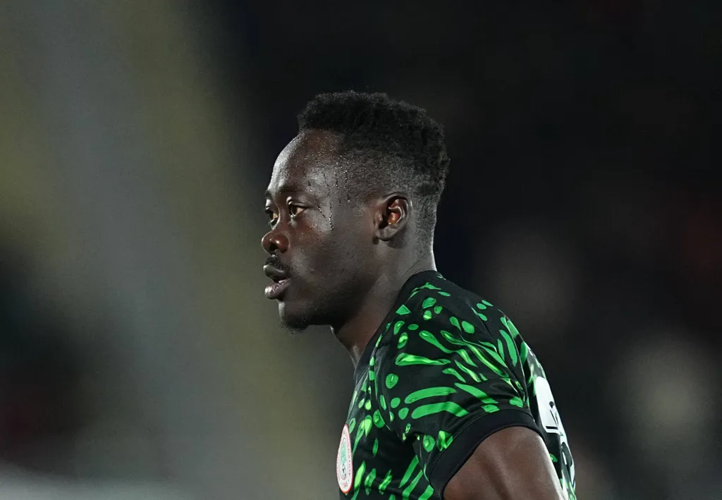 Akor Jerome Adams looks on during the Africa Cup Of Nations match between Tunisia and Nigeria