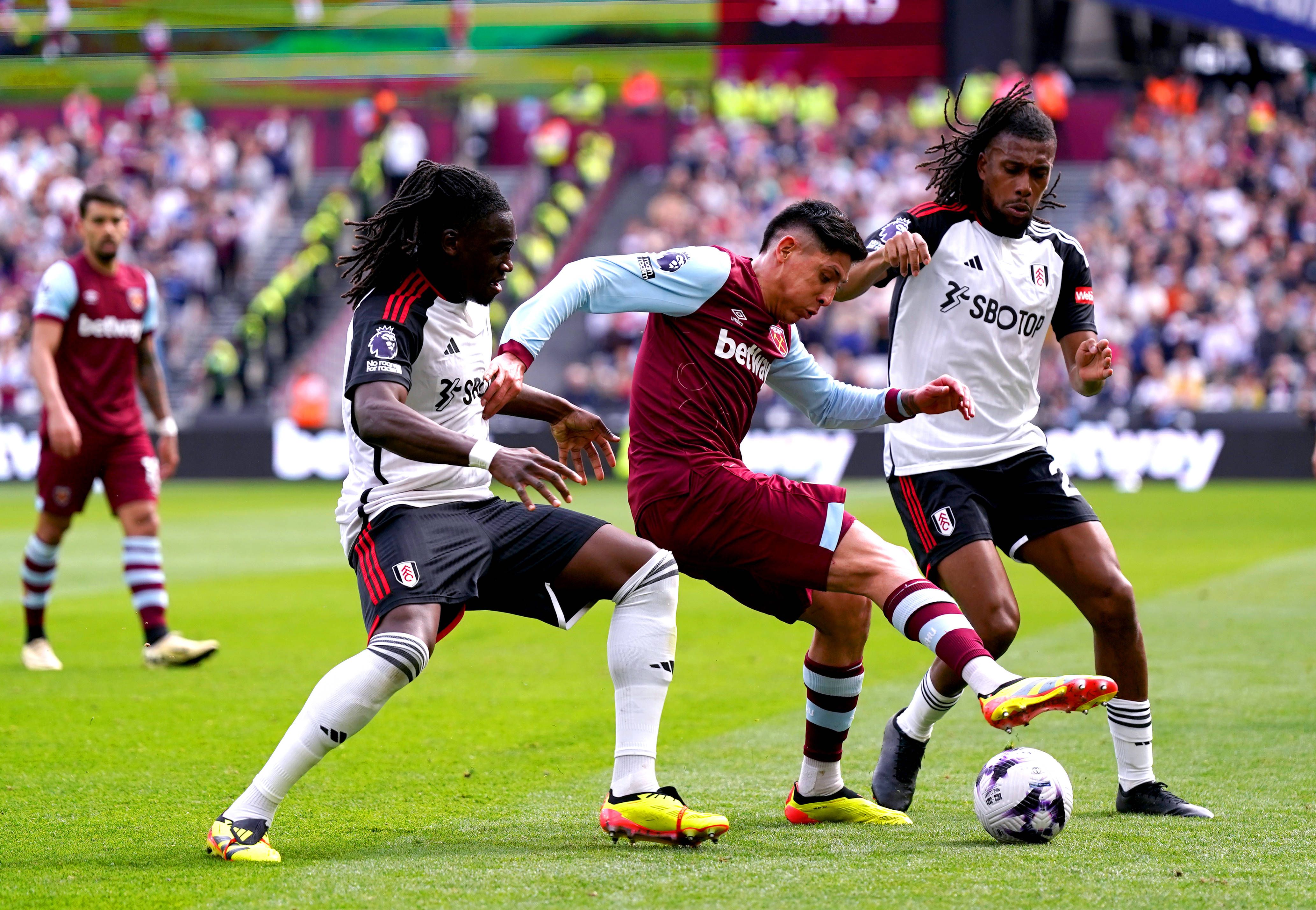 Nigeria and Fulham stars Alex Iwobi and Calvin Bassey.