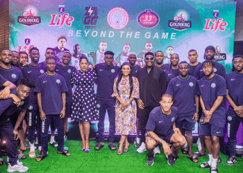 Iyabo Ojo, Toyin Abrahami, and Mr Macaroni unite Super Eagles and Nigerian Breweries fans ahead of Sierra Leone Clash