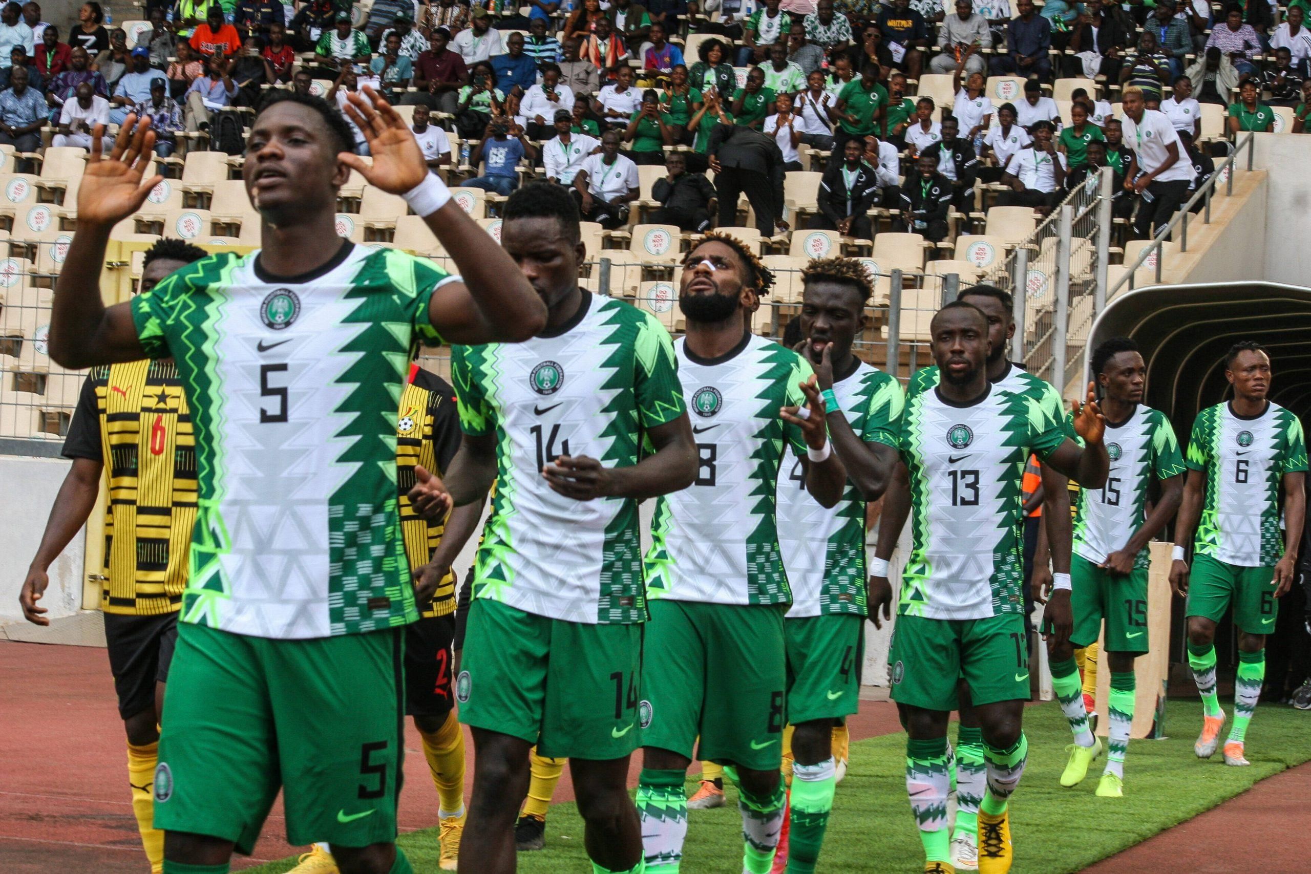 Nigeria v Ghana during the 2023 CHAN Qualifier first leg match between Super Eagles B team of Nigeria and Ghana s Black Galaxies at Abuja Stadium on the Septmber 3, 2022