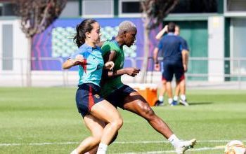 Oshoala returns to training with Barcelona after WAFCON disappointment