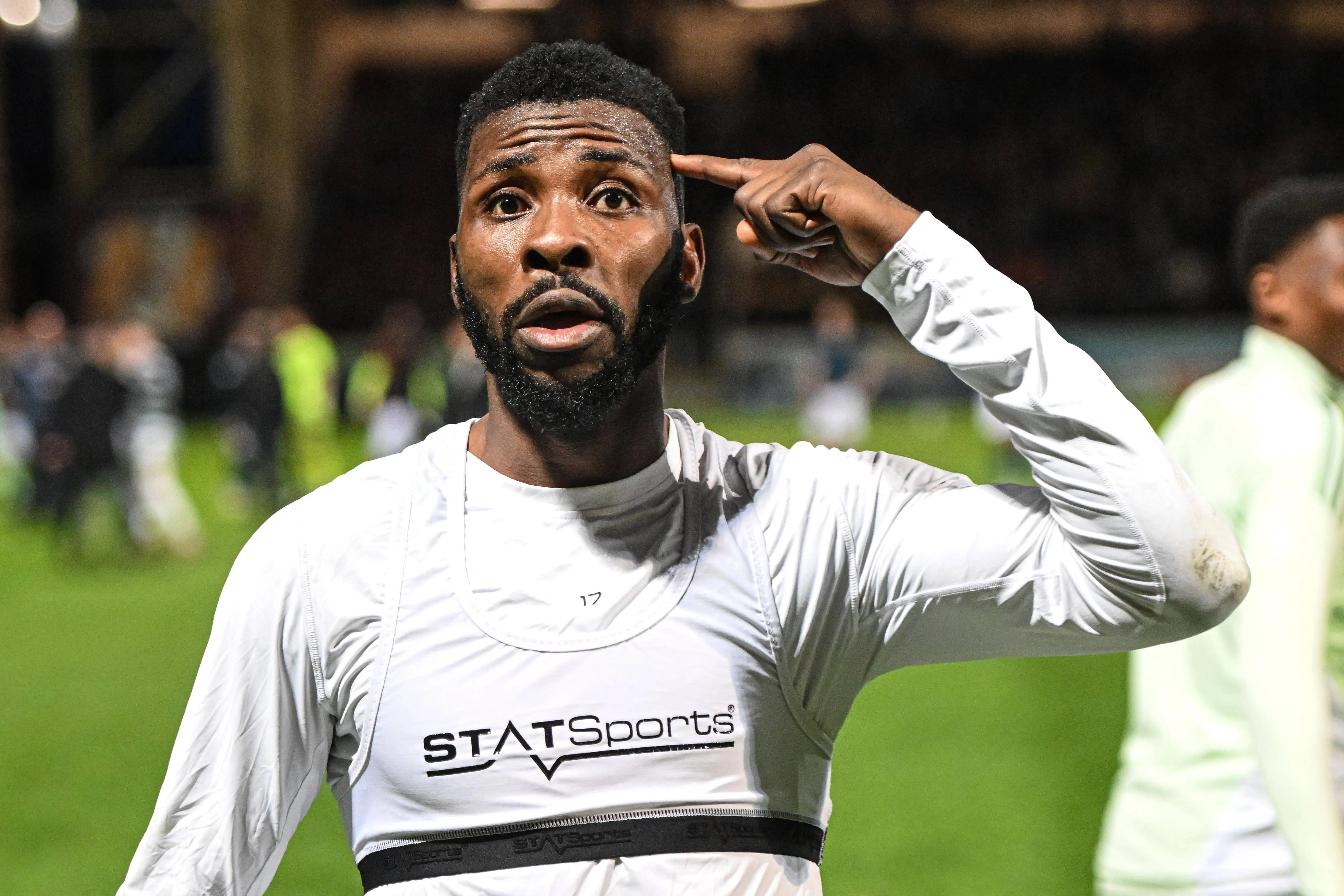 Kelechi Iheanacho of Celtic celebrates at full time