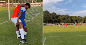 Watch: Nigerian sensation with Premier League admiration offers helping hand to injured opponent