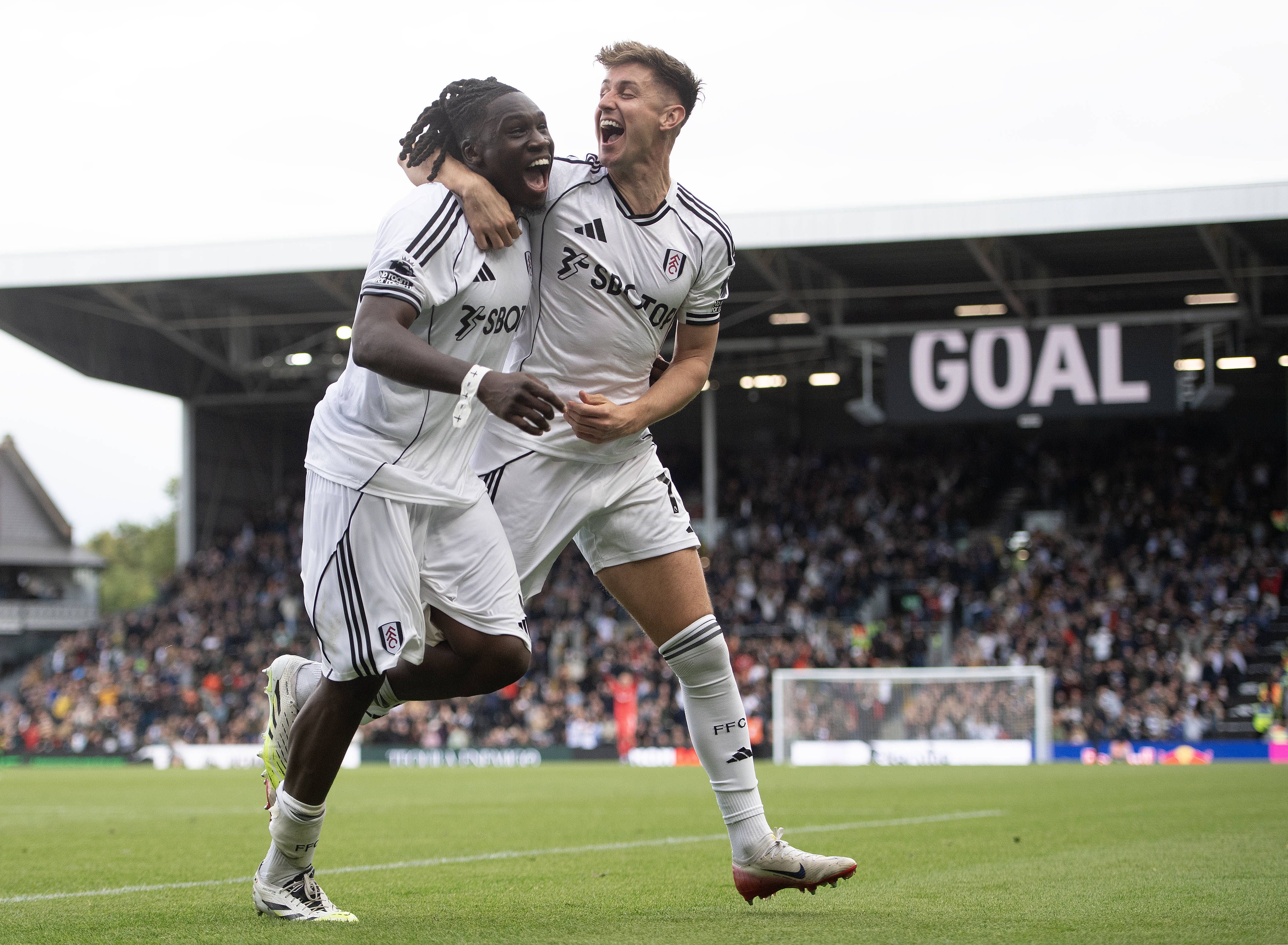  Calvin Bassey L and Tom Cairney of Fulham R
