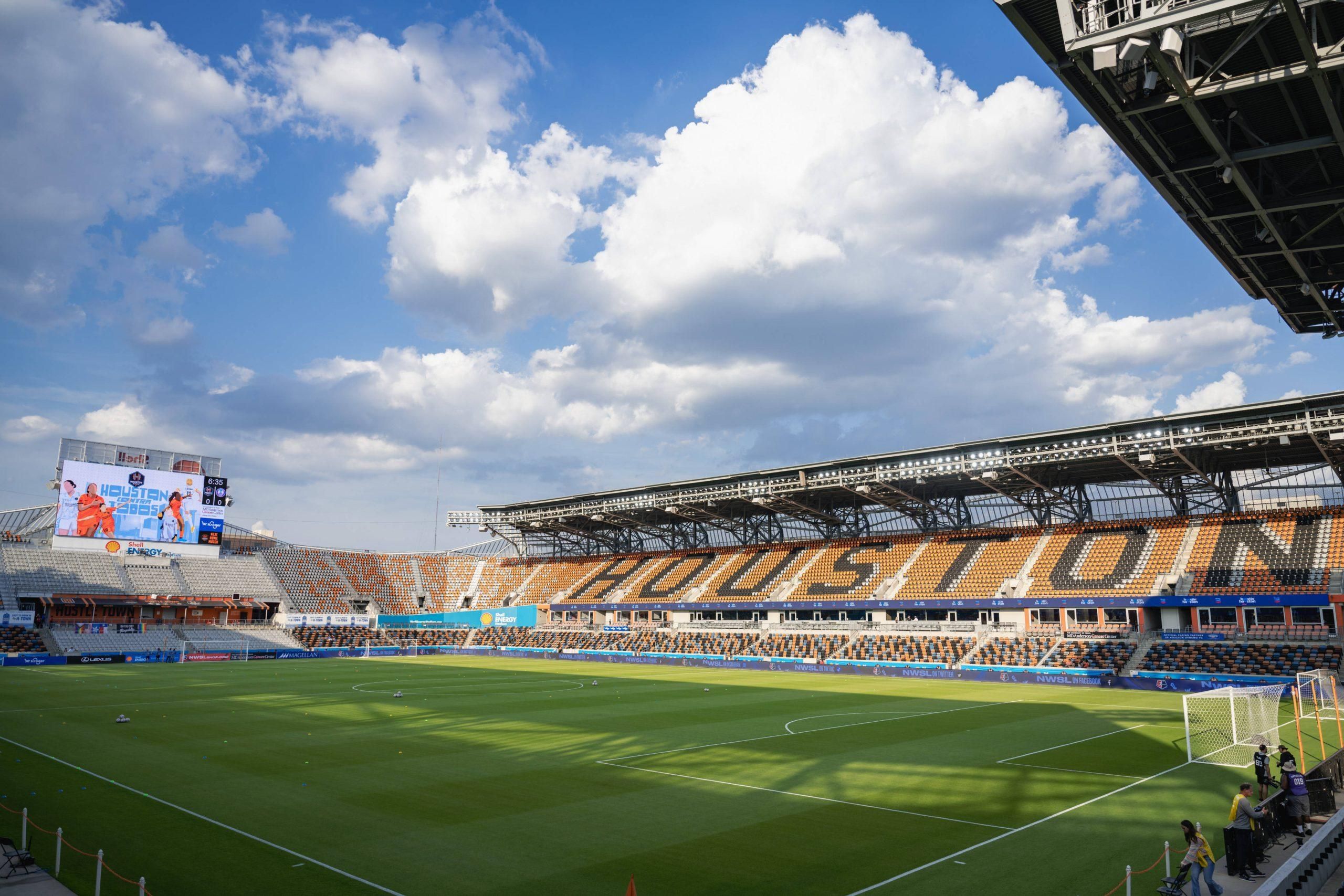 Shell Energy Stadium ahead of the regular season match up of the Houston Dash and Orlando Pride in Houston