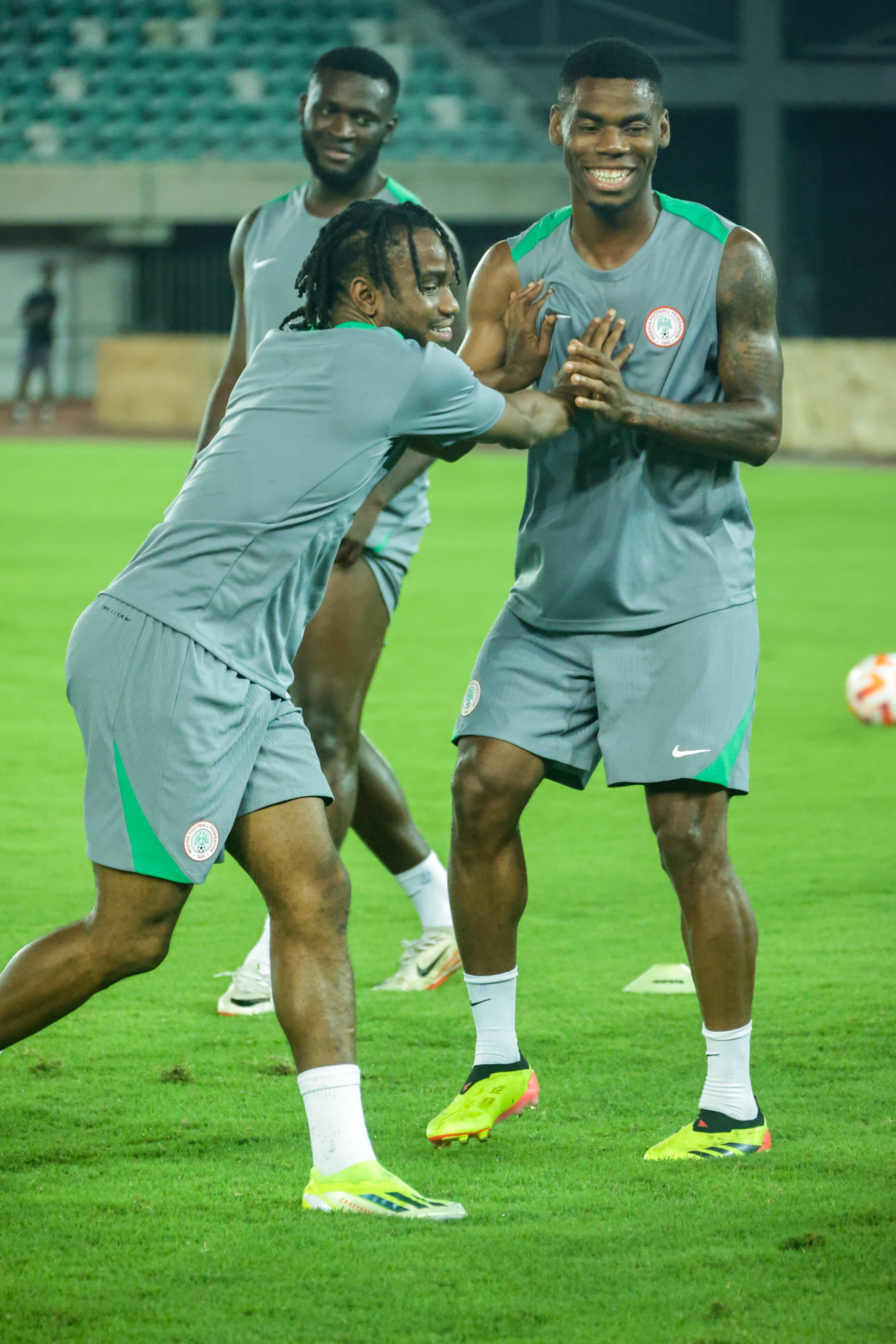 Ademola Lookman and Raphael Onyedika 