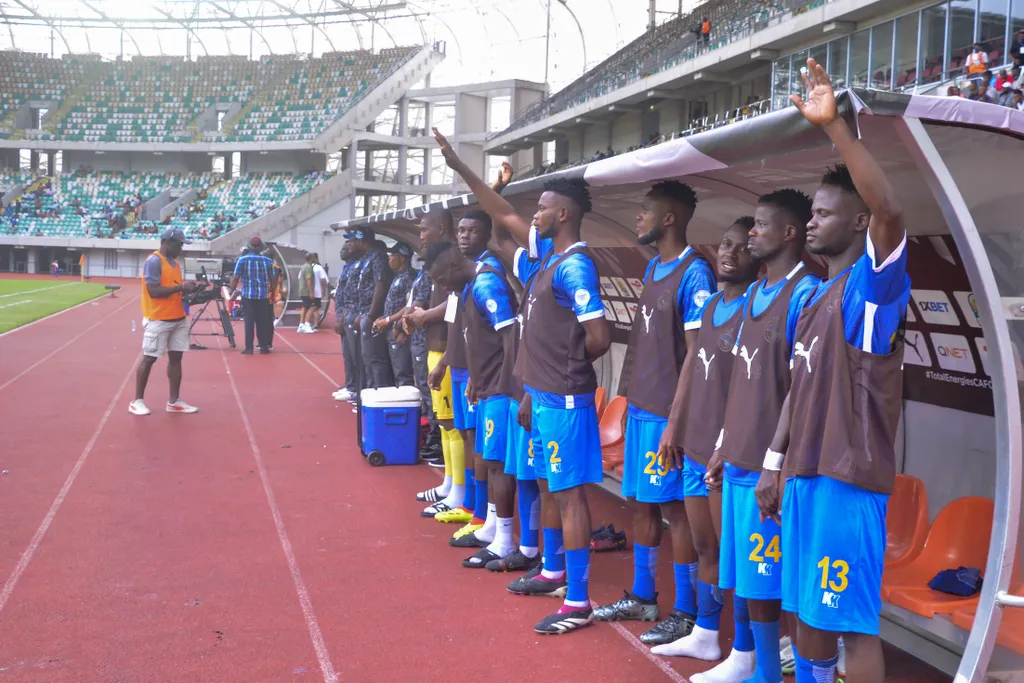  Enyimba during the Totalenergies Caf Confederation Cup 2024/25 match between Enyimba fc and Zamalek fc at Godswill Akpabio Stadium on December 8, 2024 in Uyo, Nigeria