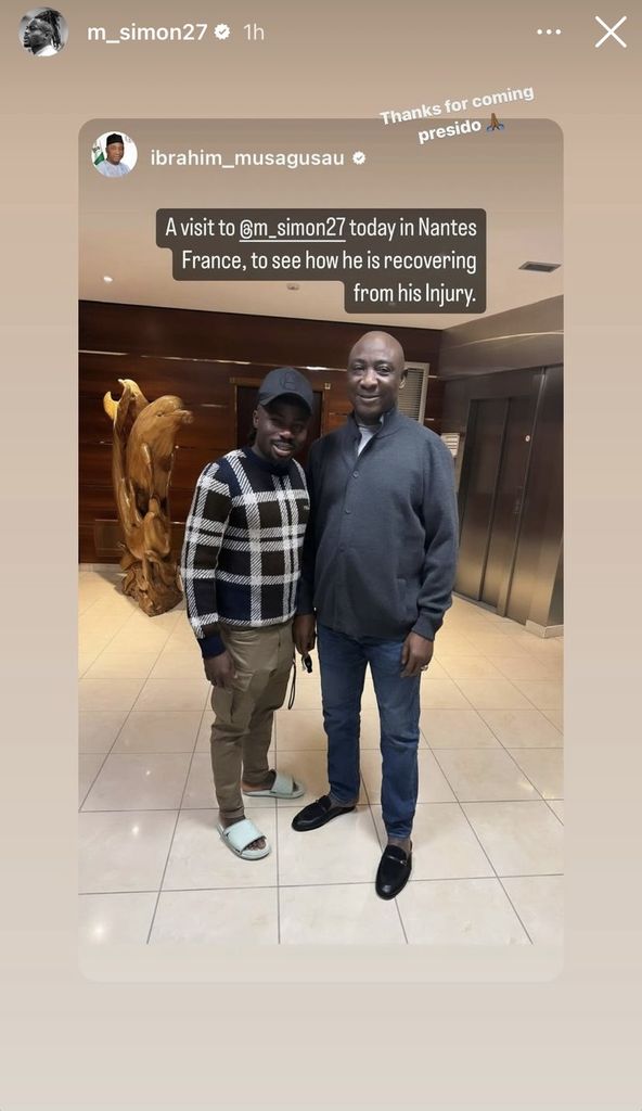 Simon Moses ans Ibrahim Gusau