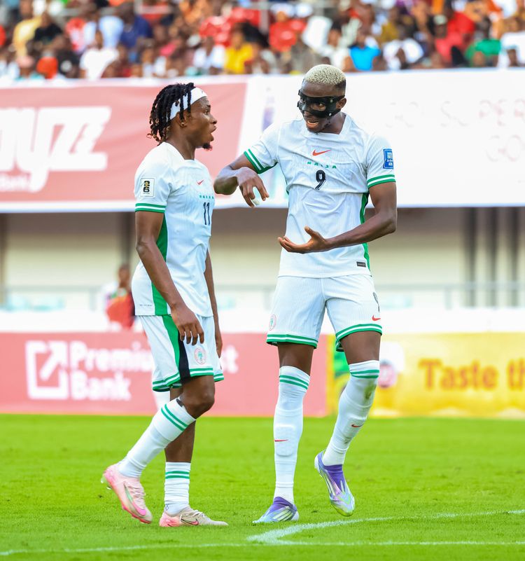 Samuel Chukwueze and Victor Osimhen