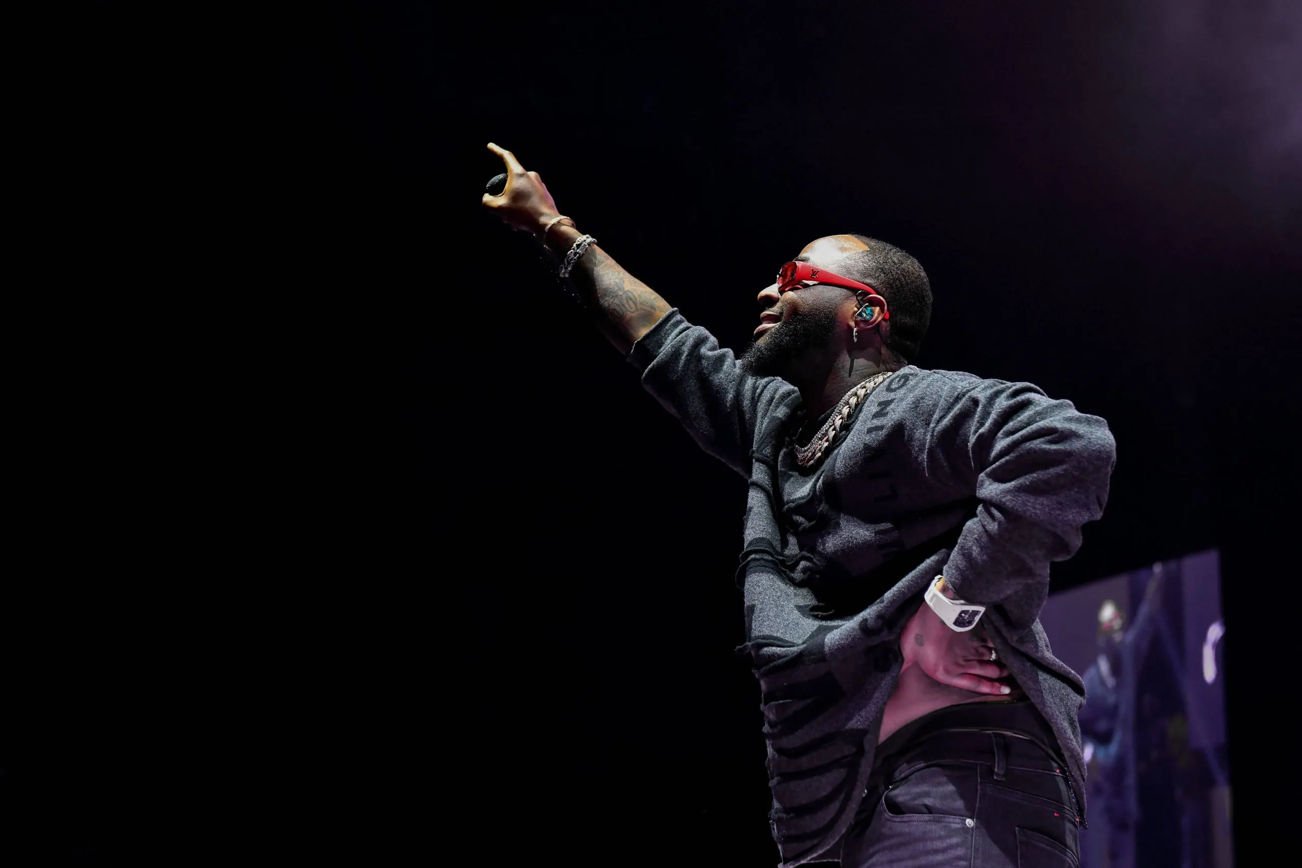 Davido performs at the Accor Arena in Paris, France