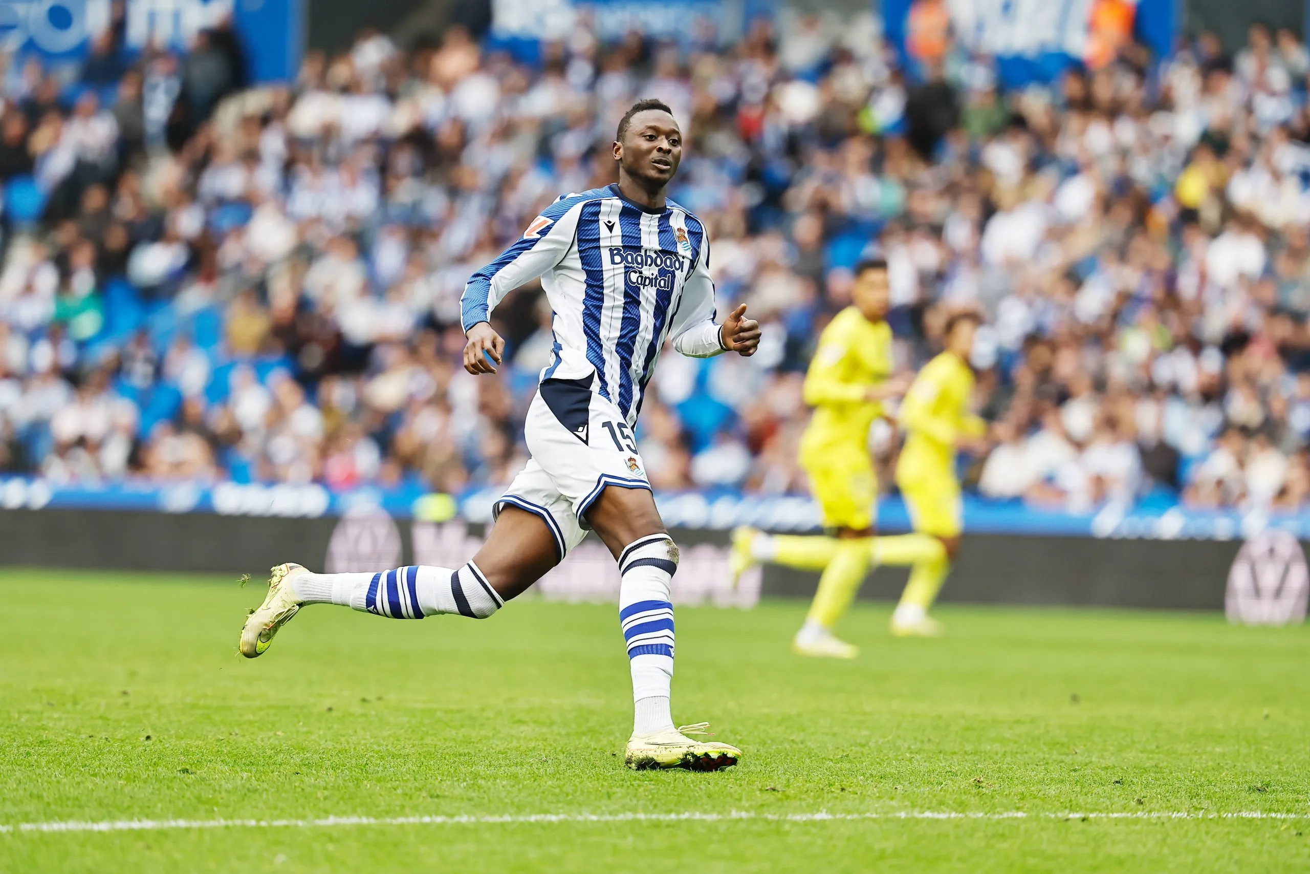 Umar Sadiq Sociedad Spanish LaLiga match between Real Sociedad - Villarreal CF at the Estadio de Anoeta