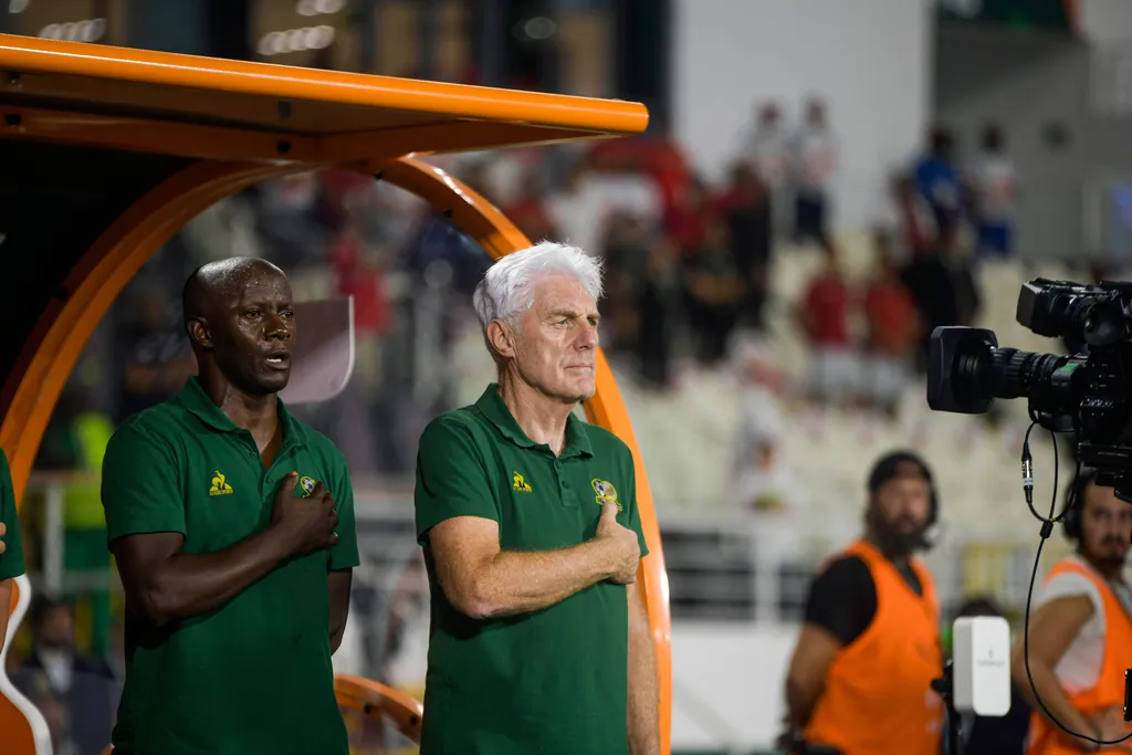 Hugo Broos of South Africa during the Afcon 2023 match between Morocco and South Africa at Stade Laurent Pokou on January 30, 2024 in Abidjan, Cote d Ivoire