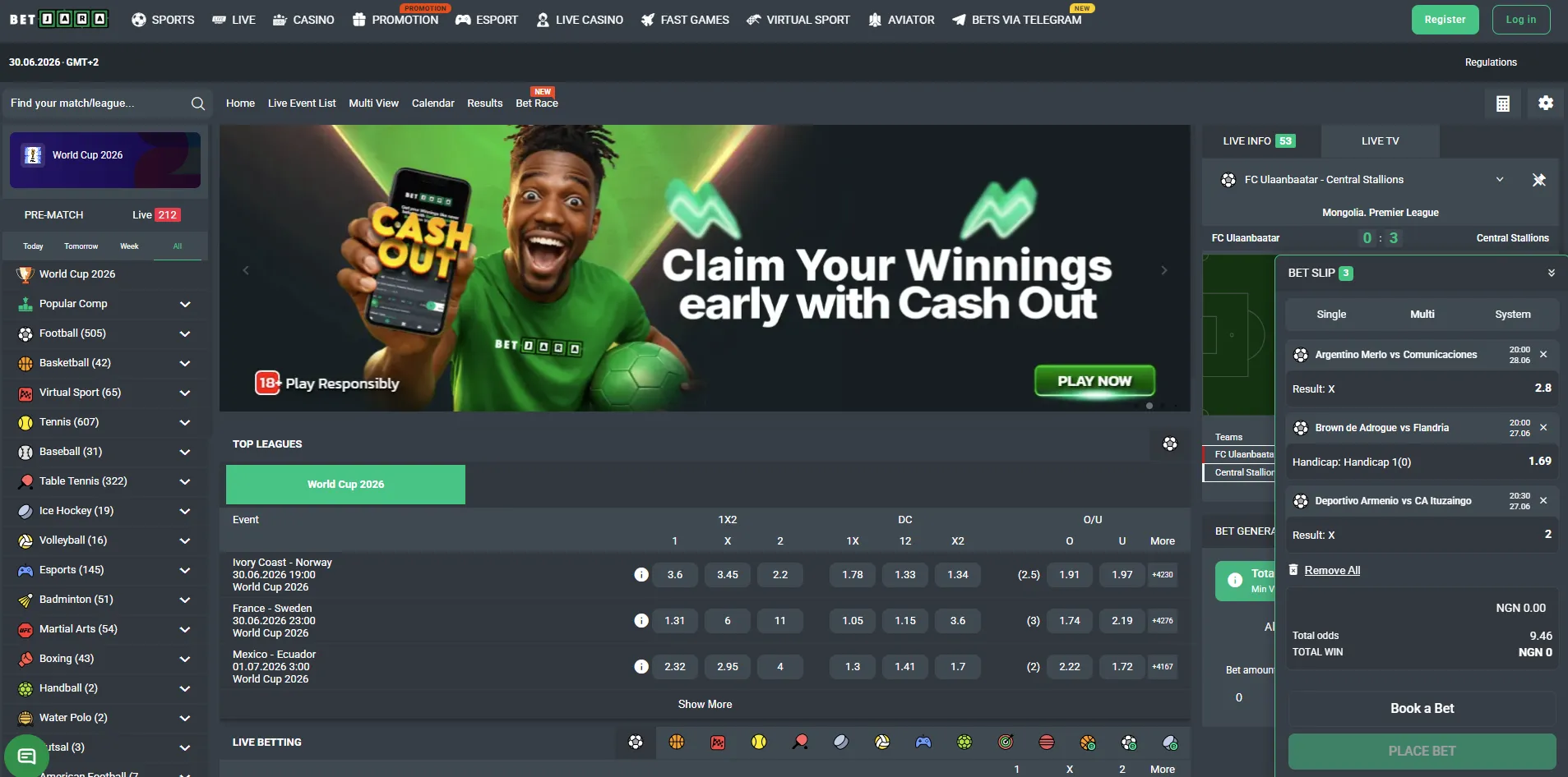 Betjara New Bookmakers in Nigeria