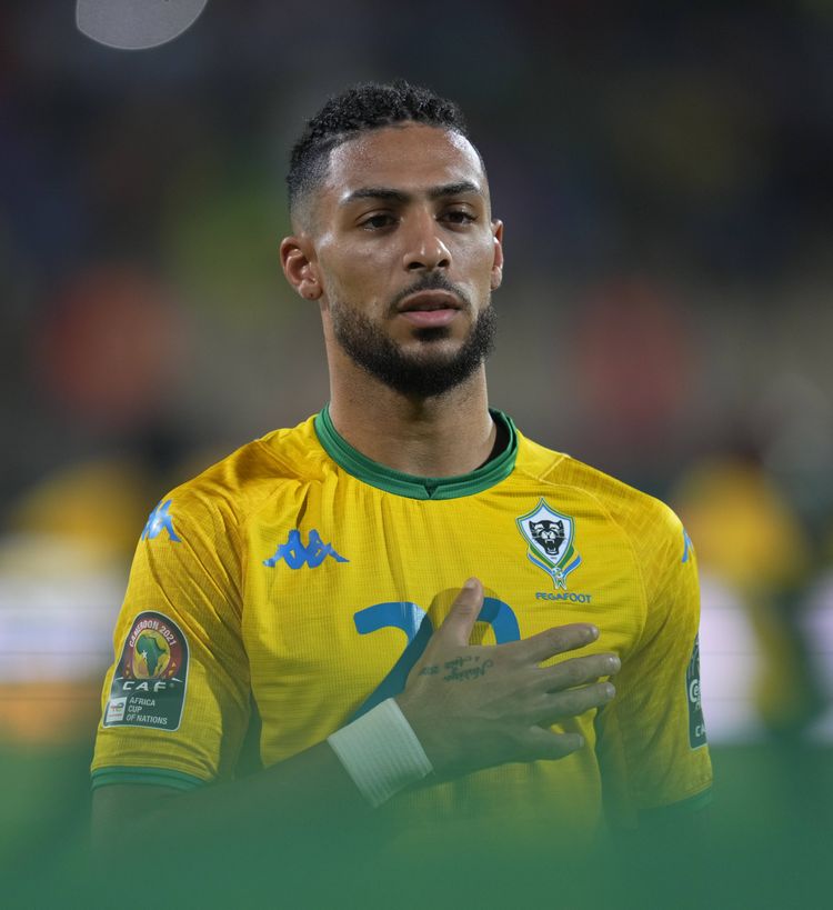 Ghana vs Gabon- Africa Cup of Nations YaoundoÂ, Cameroon, January, 14, 2022: Denis Bouanga of Gabon during Ghana vs Gabon- Africa Cup of Nations at Ahmadou Ahidjo Stadium. Kim Price/CSM. Yaoundà Cameroon Cameroon EDITORIAL USE ONLY Copyright: xx ZUMA-20220114_zaf_c04_184.jpg UlrikxPedersenx csmphototwo859452