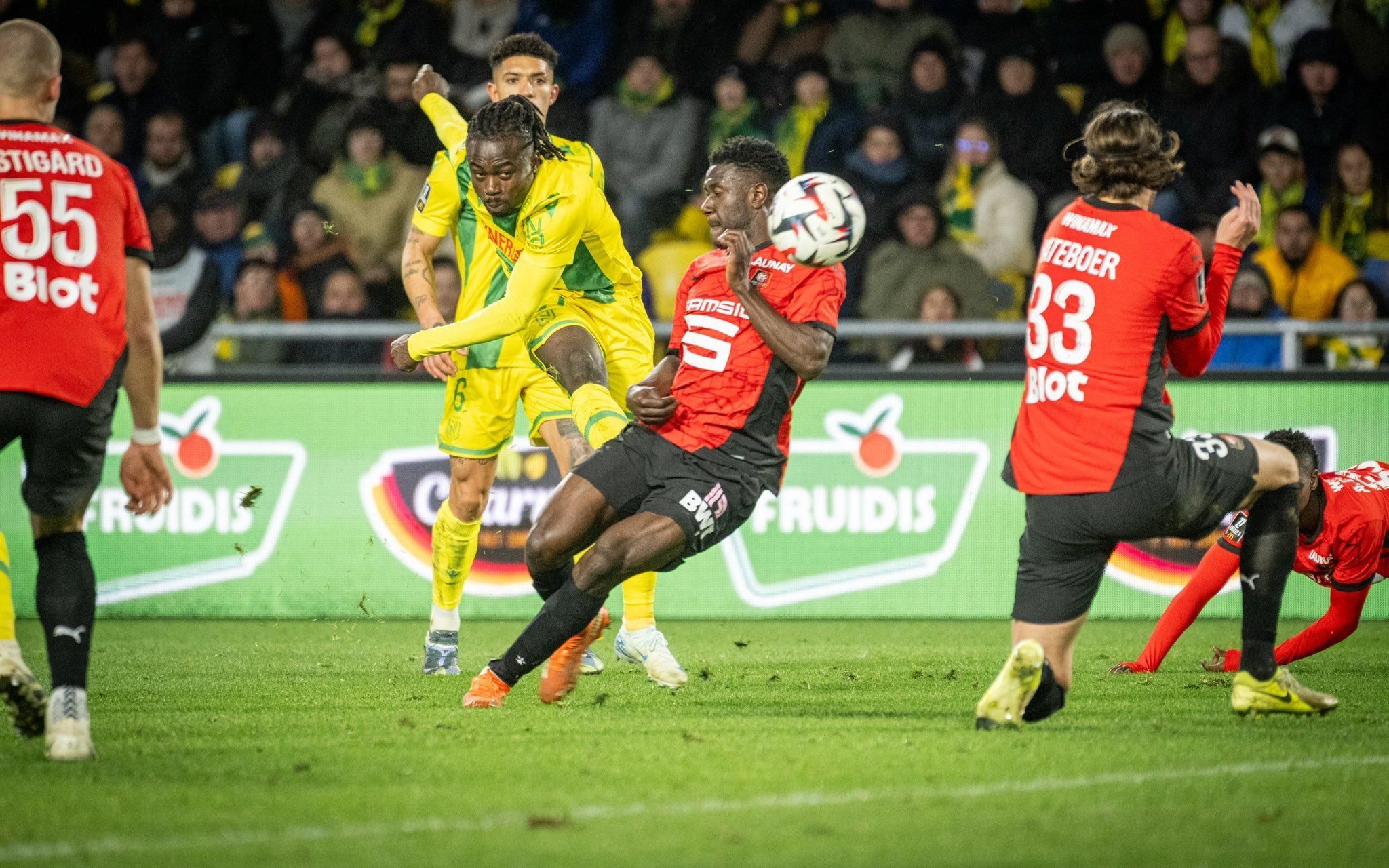 Nigeria and Nantes star, Moses Simon. Photo Credit X