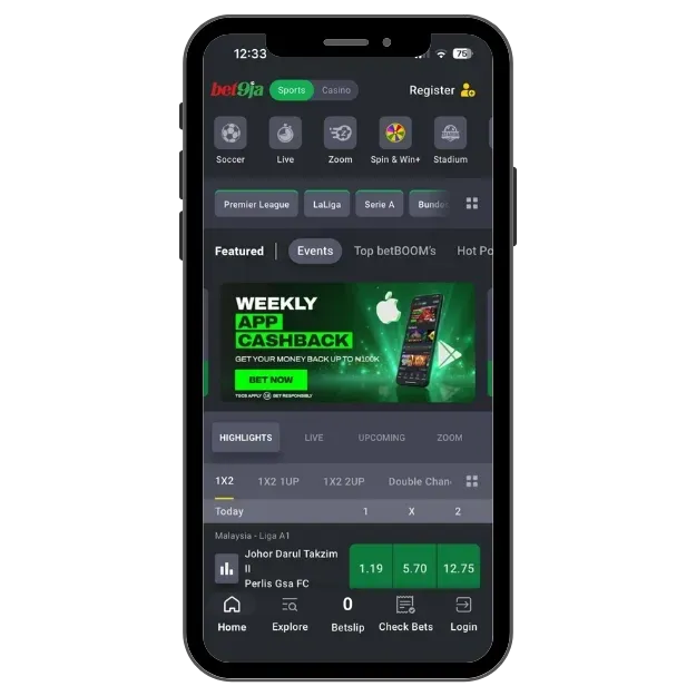 Best betting app in Nigeria -Bet9ja