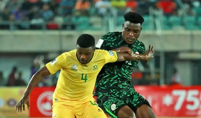Dele-Bashiru against South Africa's Mokoena