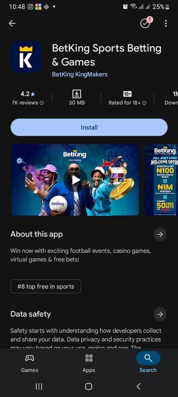BetKing App Download Guide & Review for Android & iOS