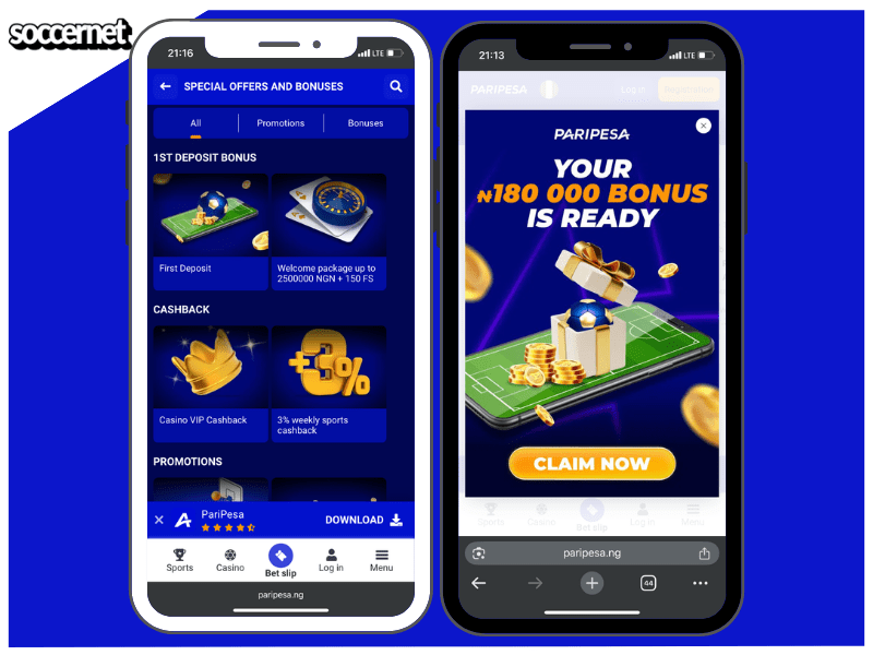 Paripesa sports betting bonuses for new and current users