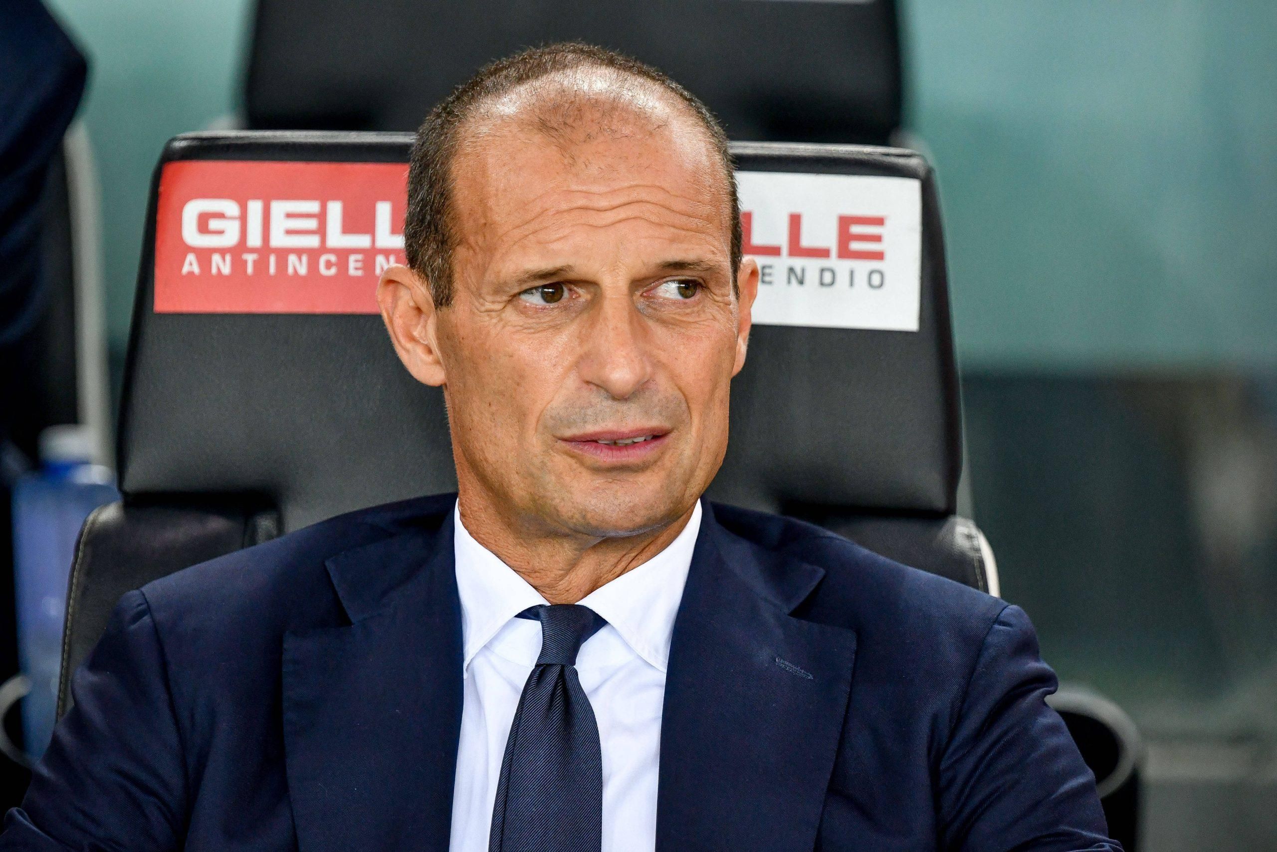 Juventus s Head Coach Massimiliano Allegri portrait during Udinese Calcio vs Juventus FC