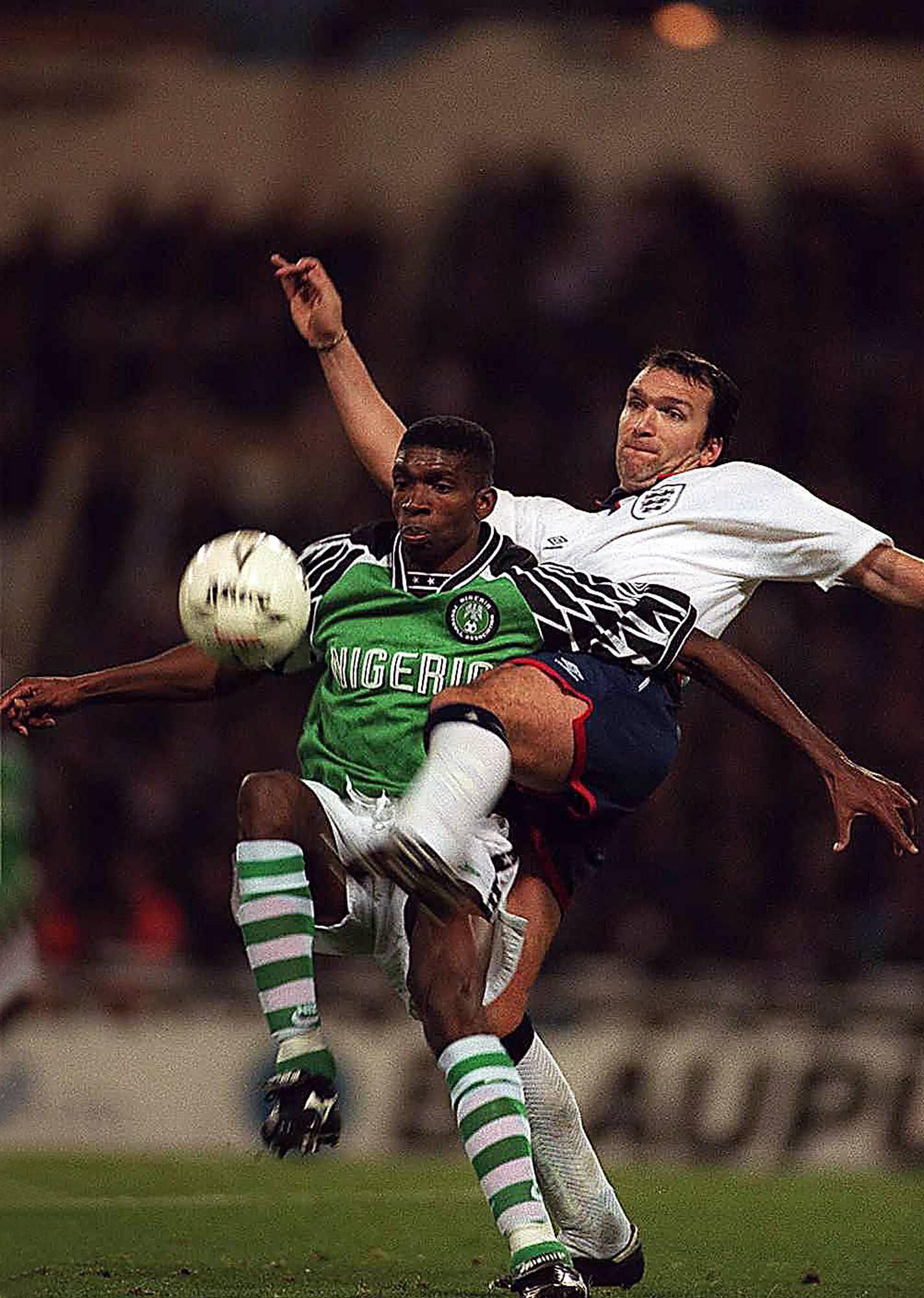 Nigeria legends in England: Efan Ekoku. Photo by IMAGO 