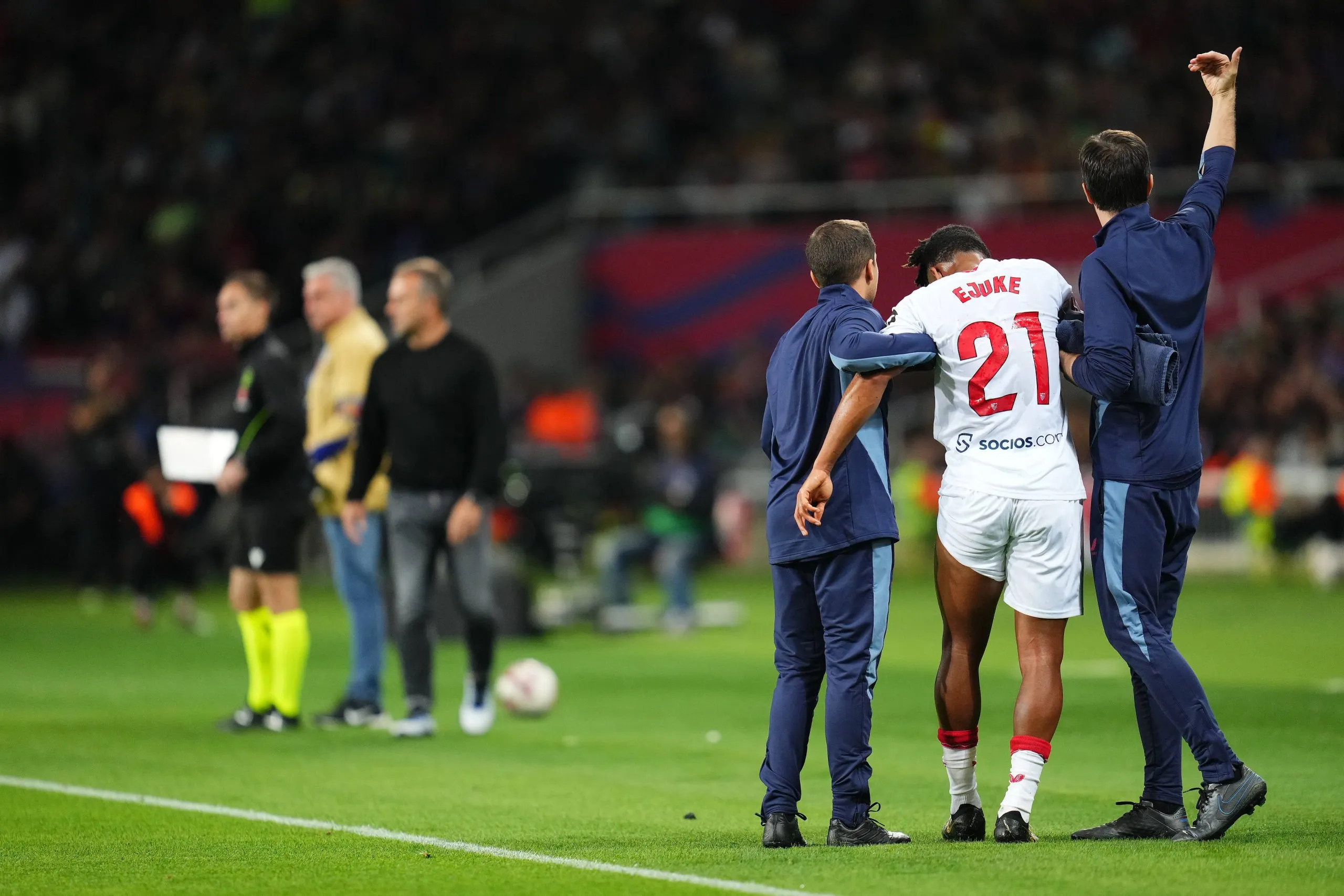 La Liga: Chidera Ejuke injured vs Barcelona