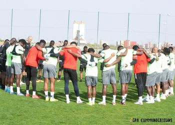 WATCH: Ghana’s Black Stars hold first training session ahead of Super Eagles clash
