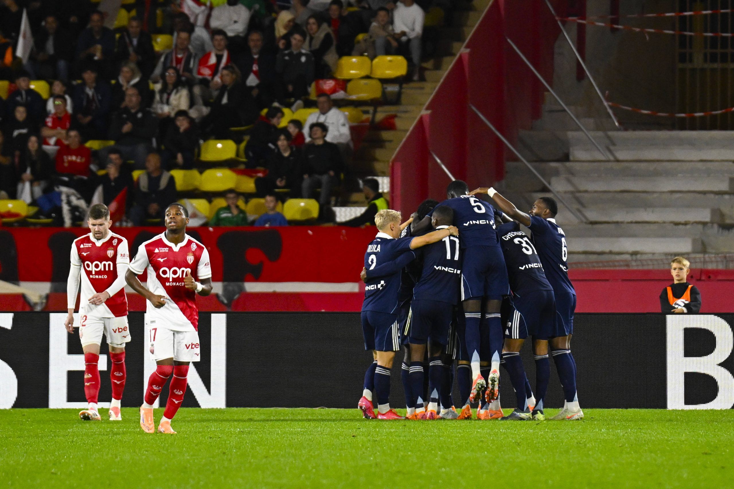 Moses Simon - Ligue 1 match between AS Monaco and Paris Football Club on November 1, 2025 at the Louis II Stadium
