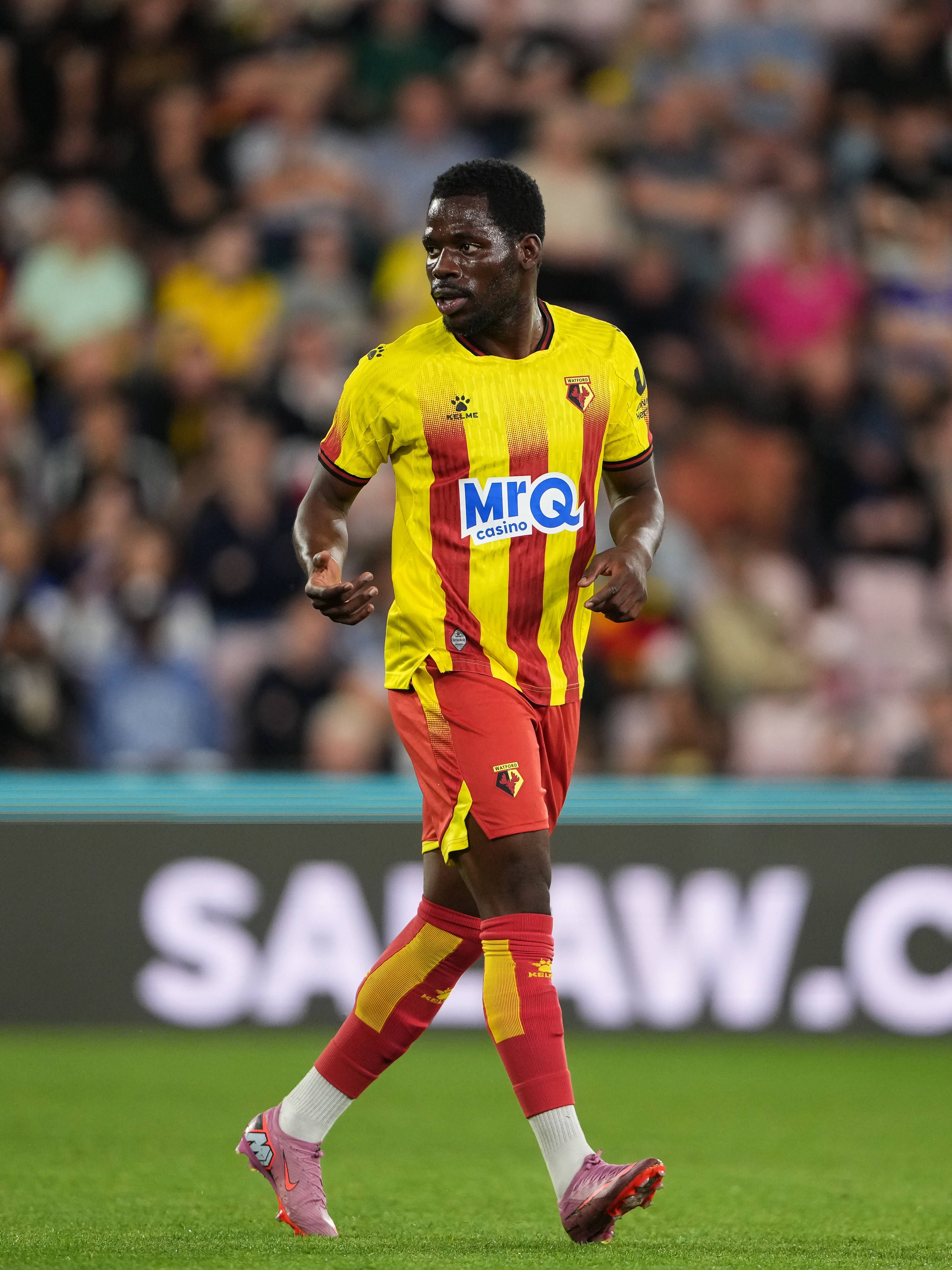 Tom Dele-Bashiru in action