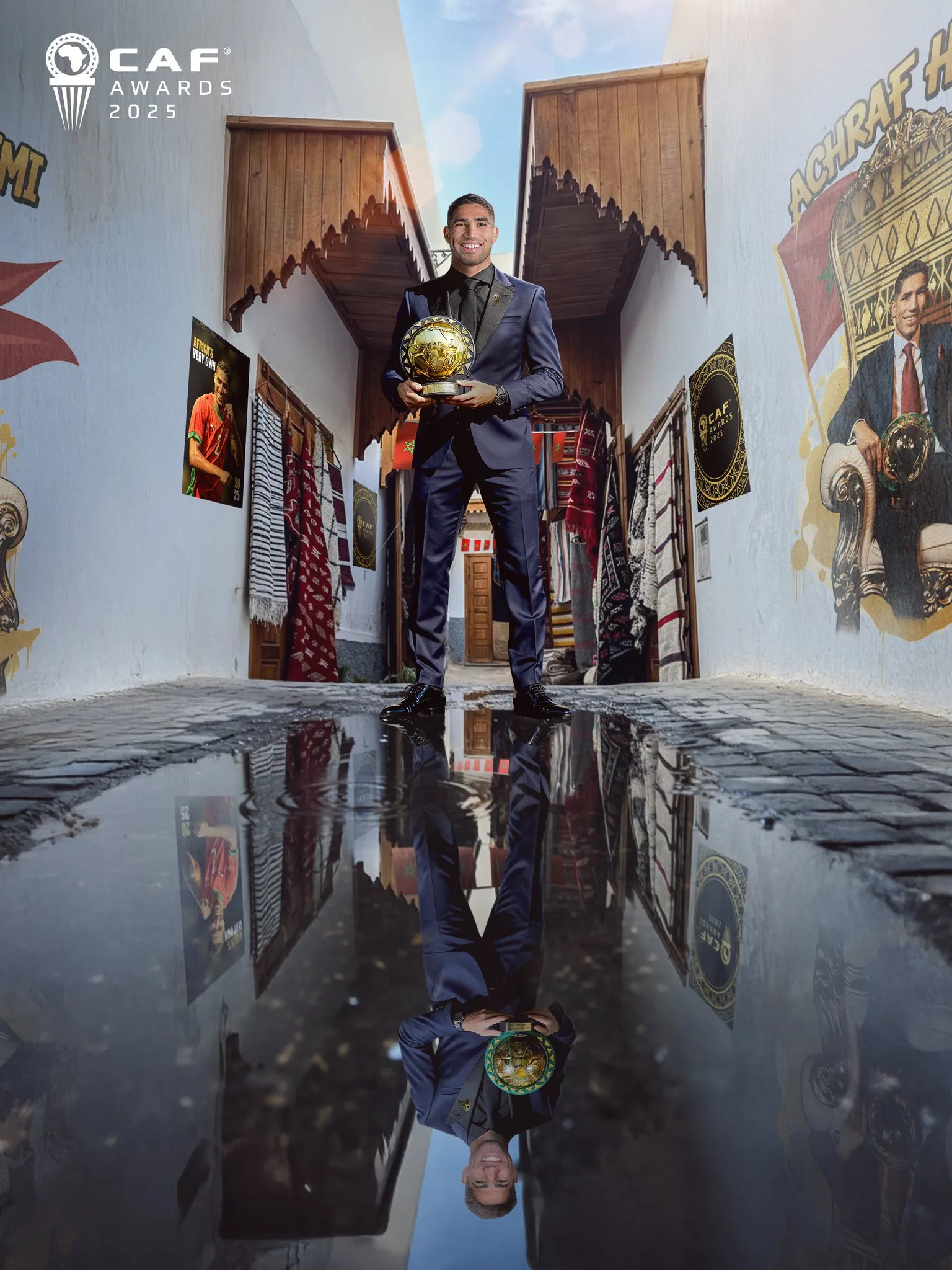 2025 CAF Awards winner: Morocco’s Achraf Hakimi.