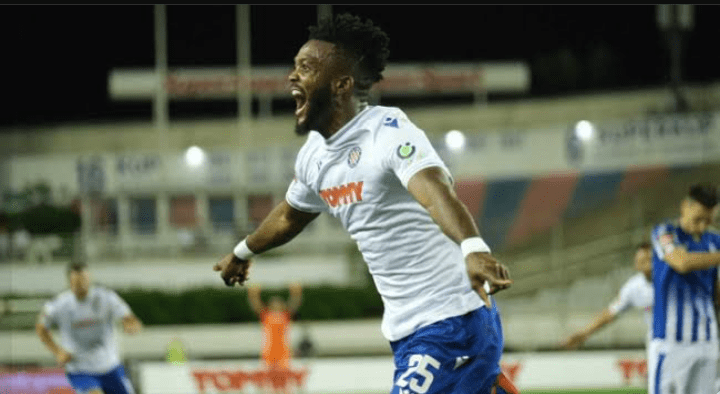 Chidozie Awaziem scores for Hajduk Split
