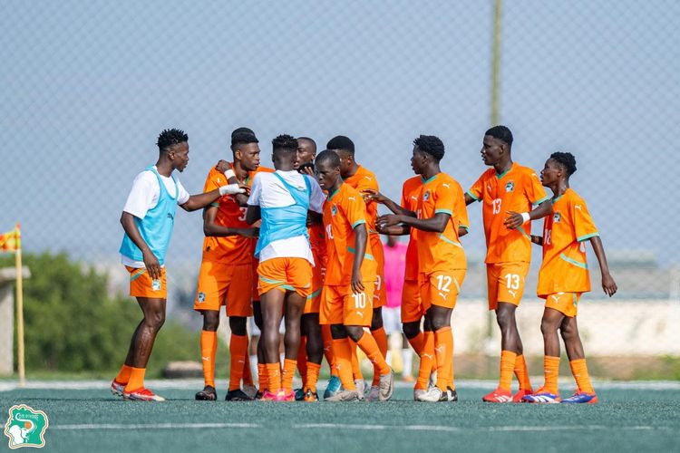 Cote d’Ivoire U20 national team at the WAFU B U20 Boys Championship 
