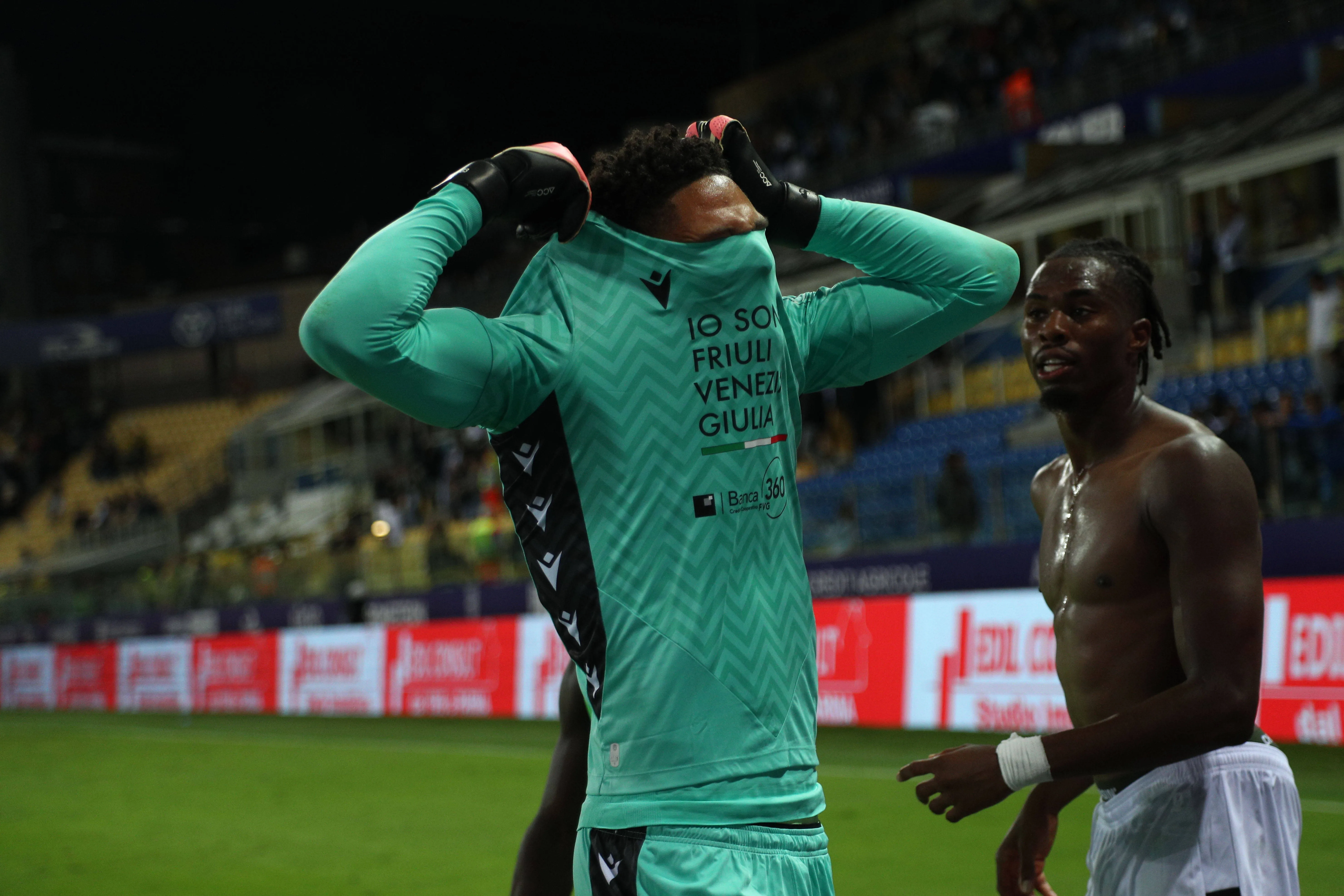 Udinese stars Maduka Okoye and Kingsley Ehizibue.