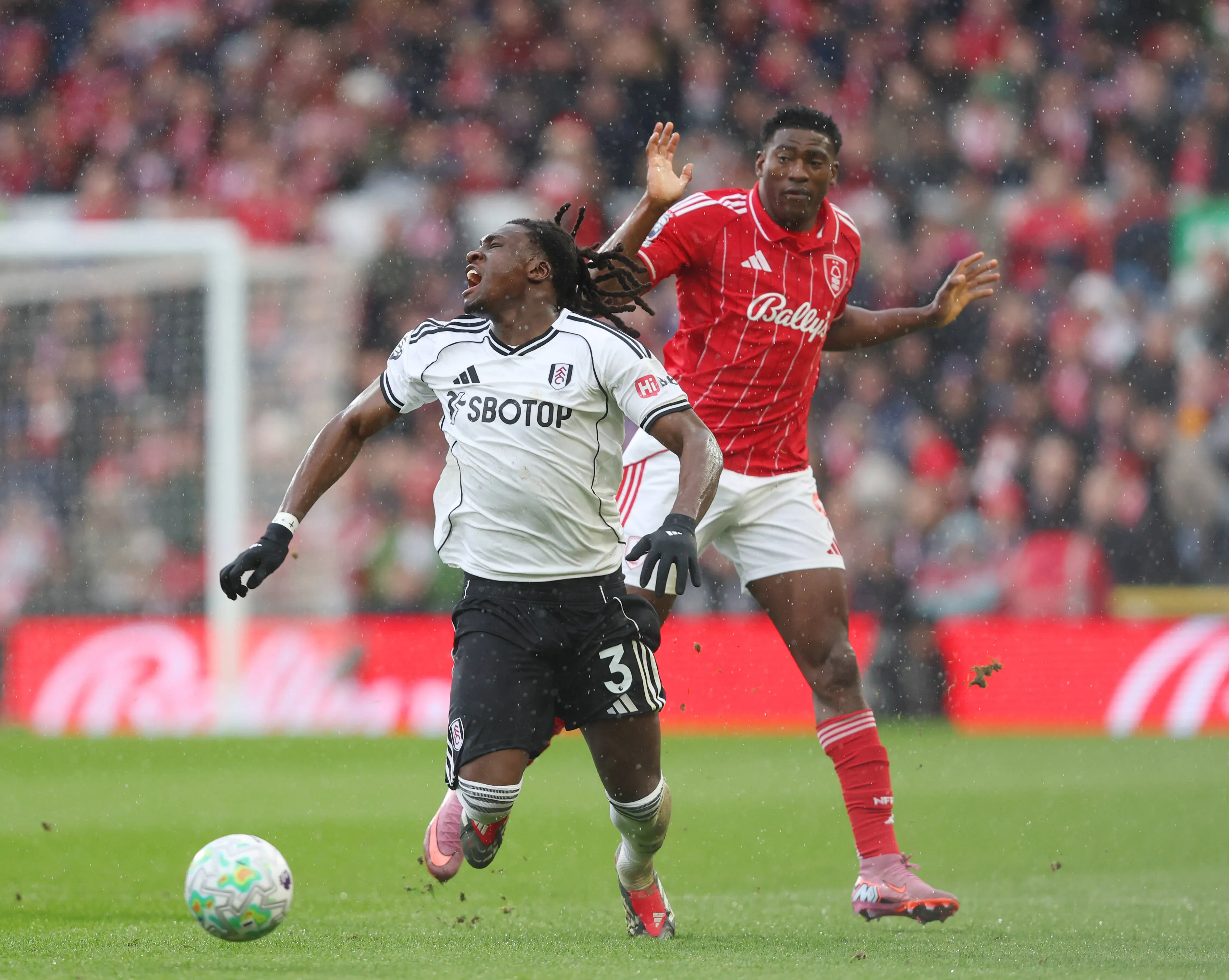 Super Eagles stars Calvin Bassey and Taiwo Awoniyi 