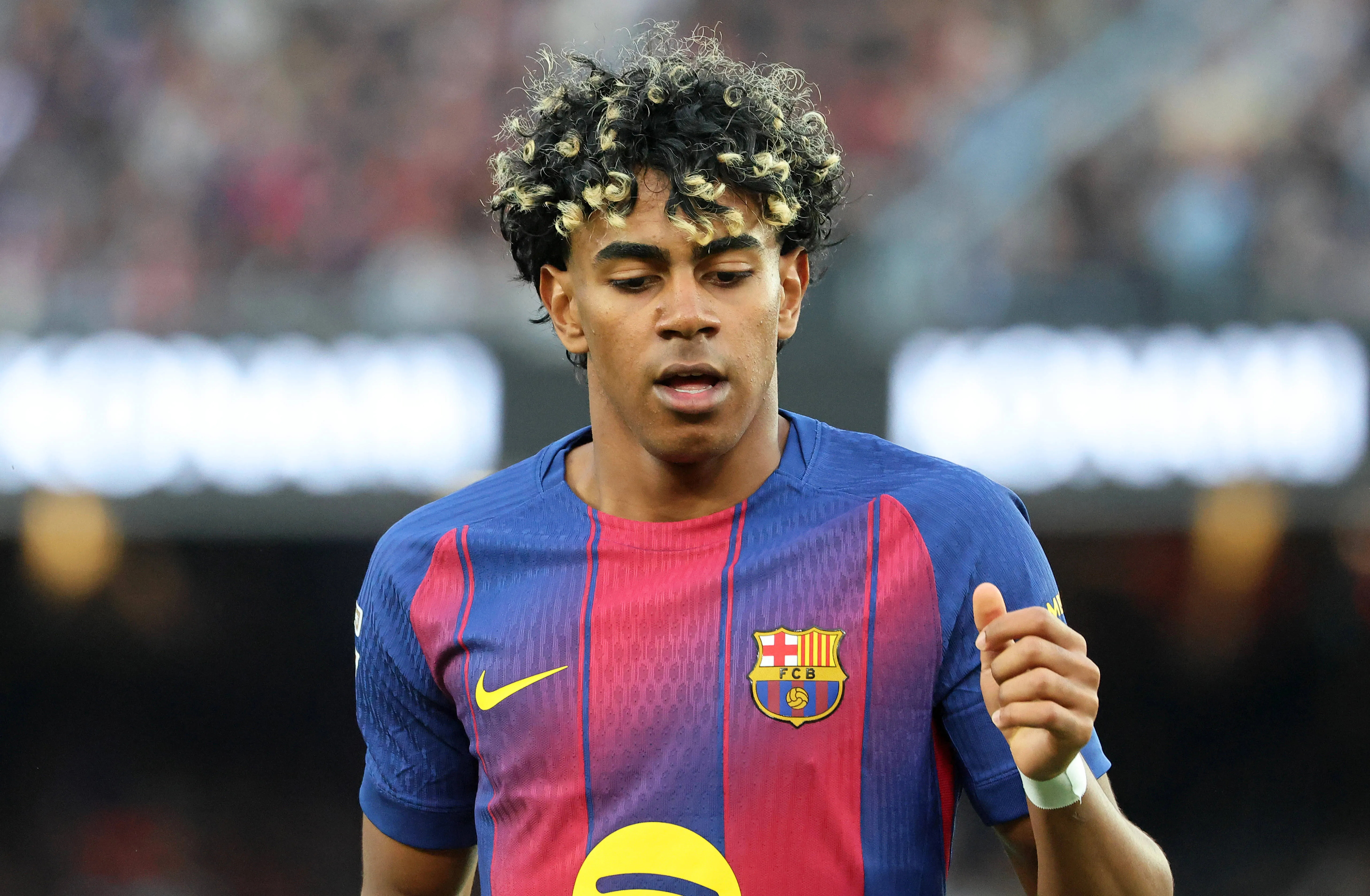 Barcelona forward Lamine Yamal