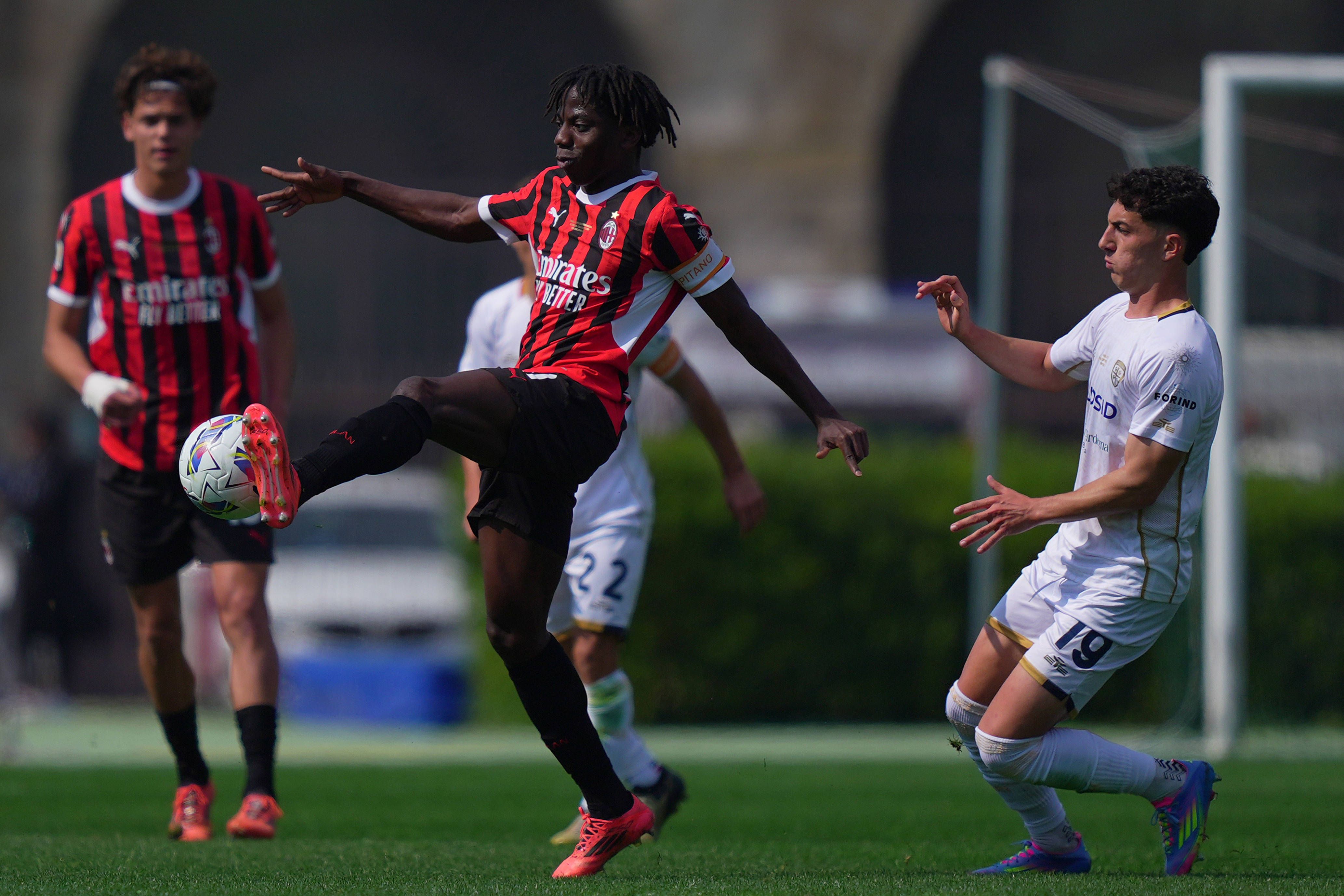 Victor Eletu Ac Milan during the Primavera Italy Cup final soccer match between Milan and Cagliari at Arena Civica Gianni Brera in Milan.