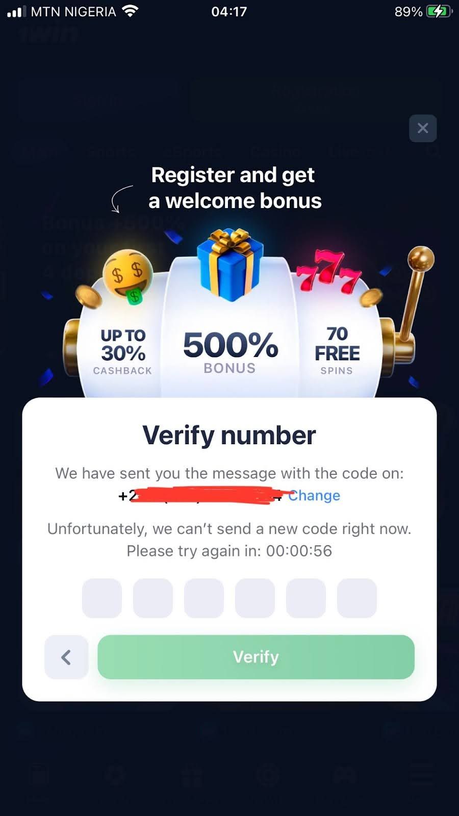 1Win Promo Code Nigeria 2026 – WINSOC: 500% Bonus Up to ₦3,000,000