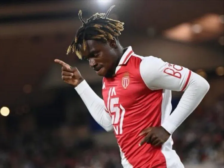 Alternative to Osimhen? Nigeria boss Chelle watches Monaco teen wonder against Marseille