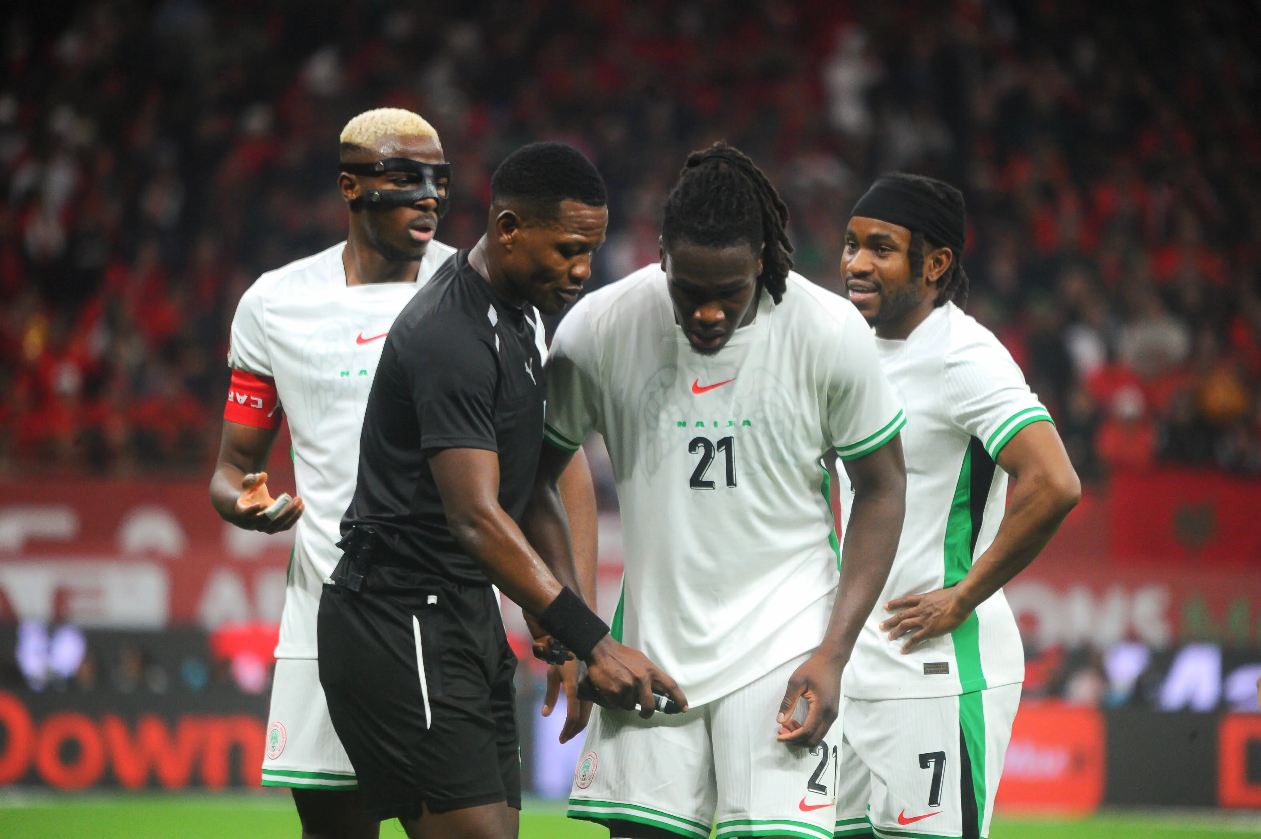 Calvin Bassey, Ademola Lookman and Victor Osimhen