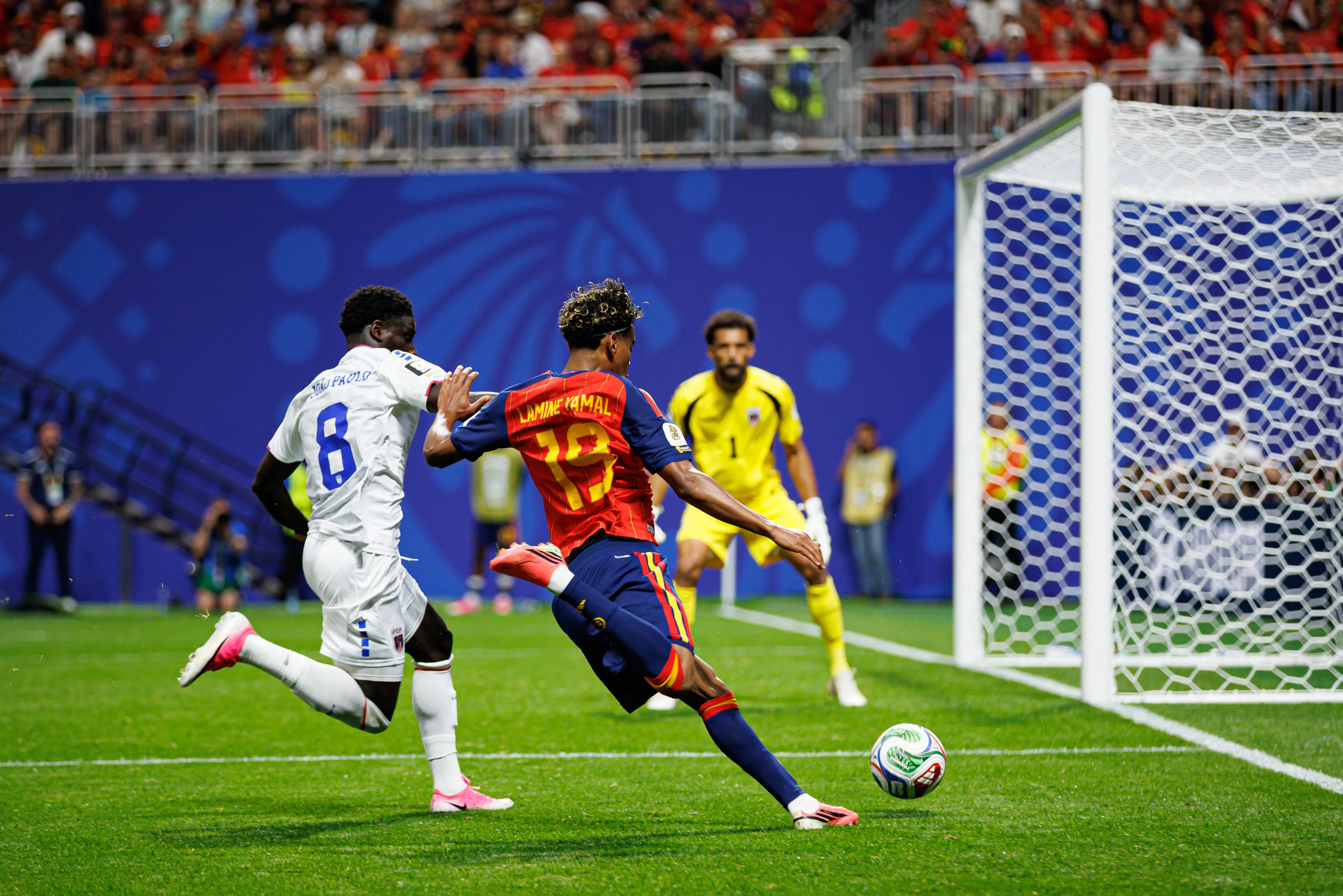 Cape Verde star Joao Paulo and Spain's Lamine Yamal at World Cup
