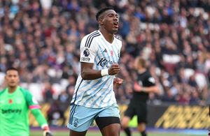 Awoniyi breaks barren run, Aina assists, but Nottingham Forest fall at West Ham