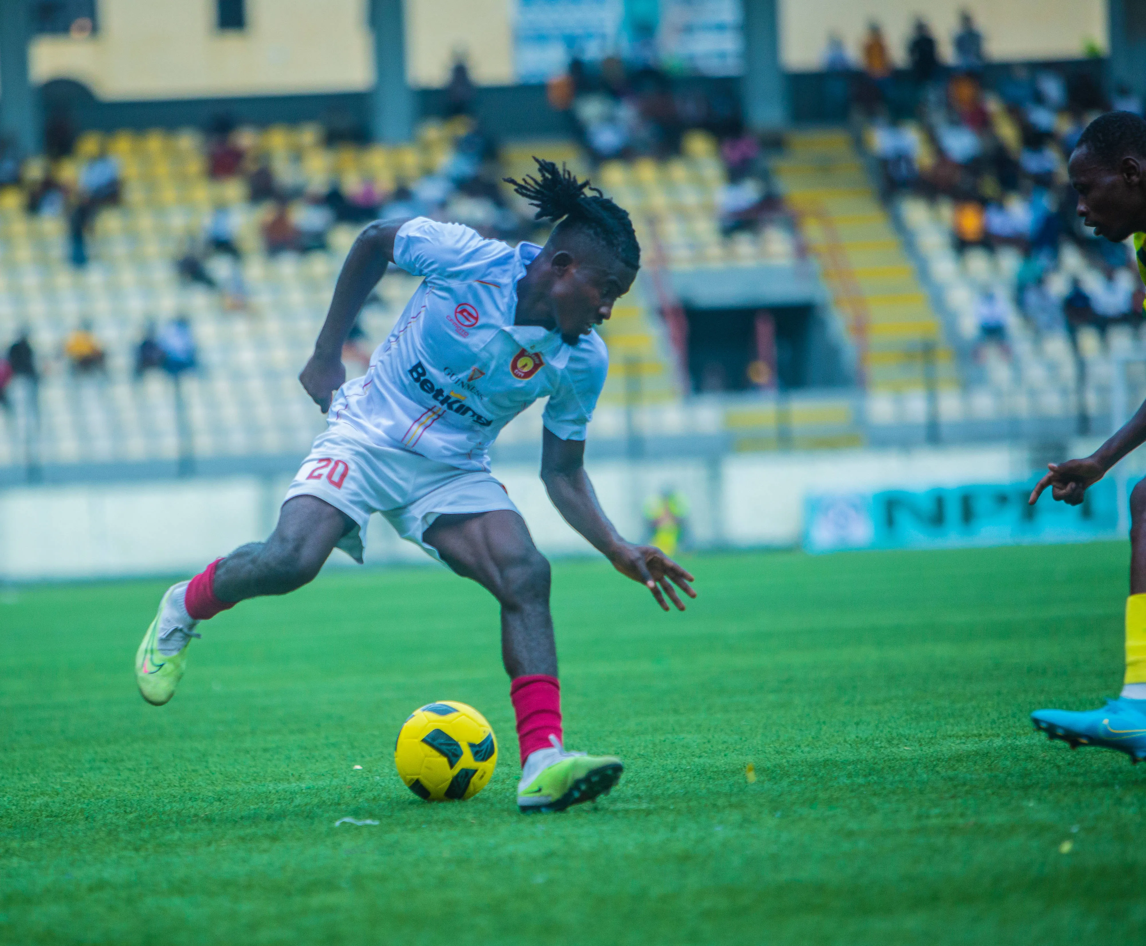 Super Eagles hopeful Joseph Arumala in action for Ikorodu City