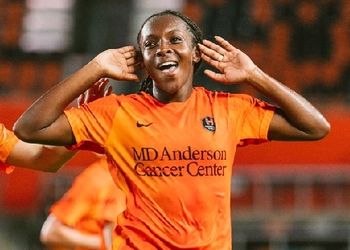 Unlucky night! Super Falcons defender shown marching order in Houston’s NWSL away defeat against San Diego